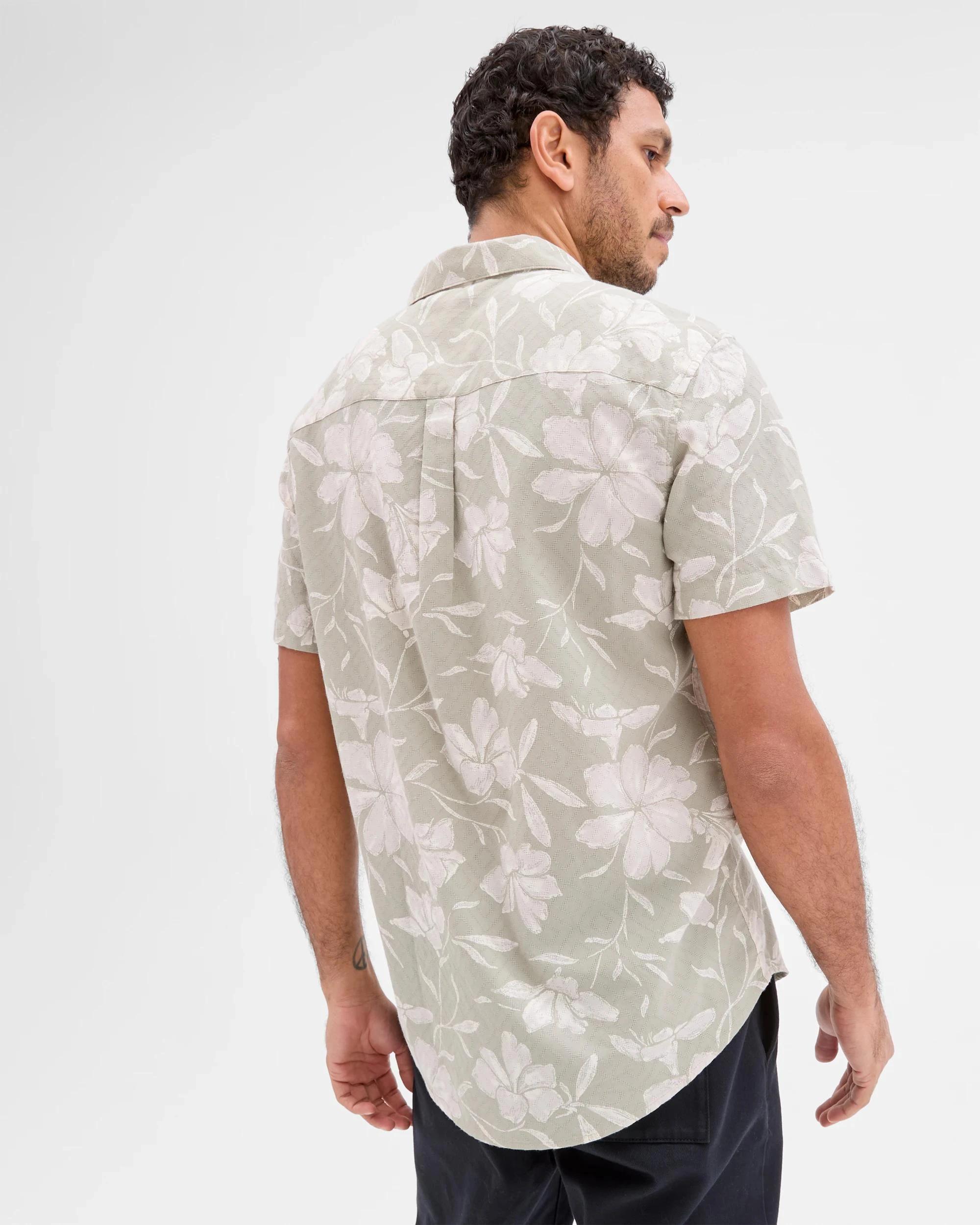 6 Target Australian Cotton Short Sleeve Floral Print Shirt AGAVE GREEN FLORAL, 6 of 6