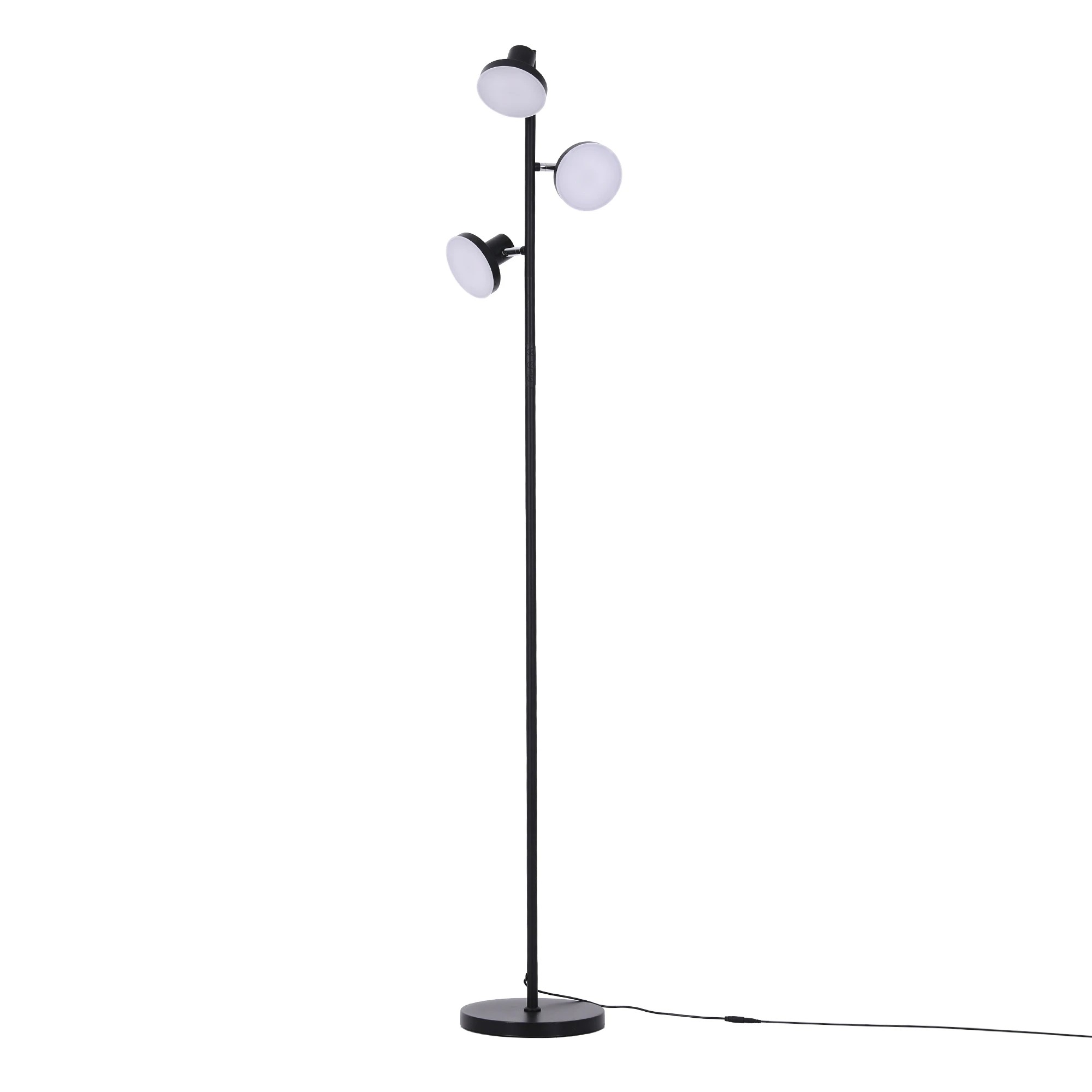 9 Artiss RGB Floor Lamp LED with 3 Swivel Lights Color Changing Lamp with Remote Stepless Dimmable - Black, 9 of 9