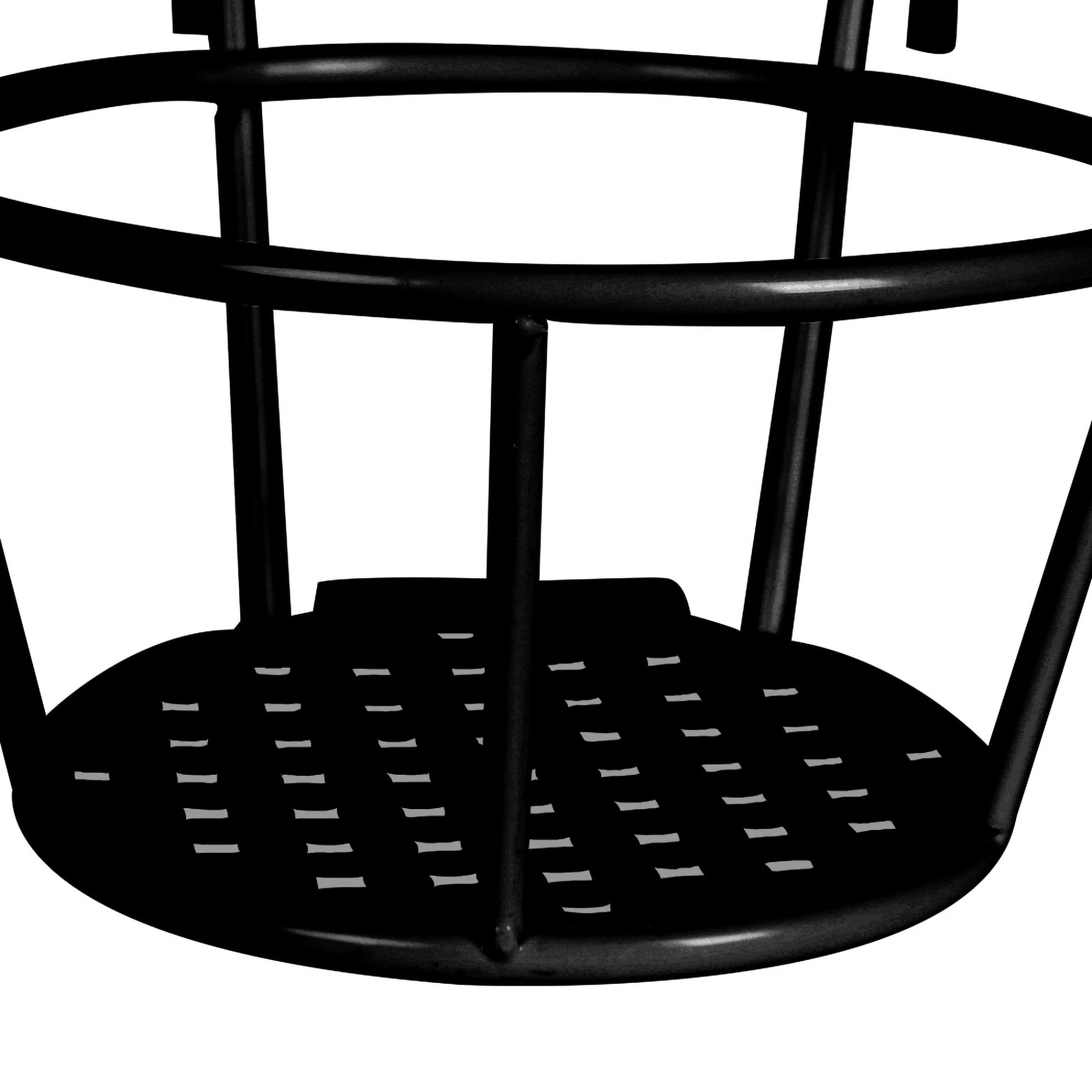 4 Levede 3 Pc Metal Flower Holder Hanging Pots - Black, 4 of 6