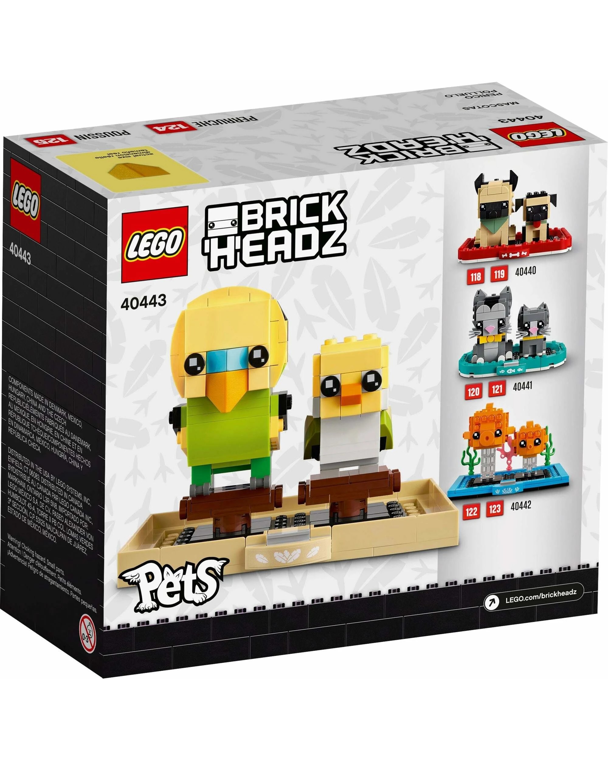 2 LEGO BrickHeadz 40443 Budgie, 2 of 5
