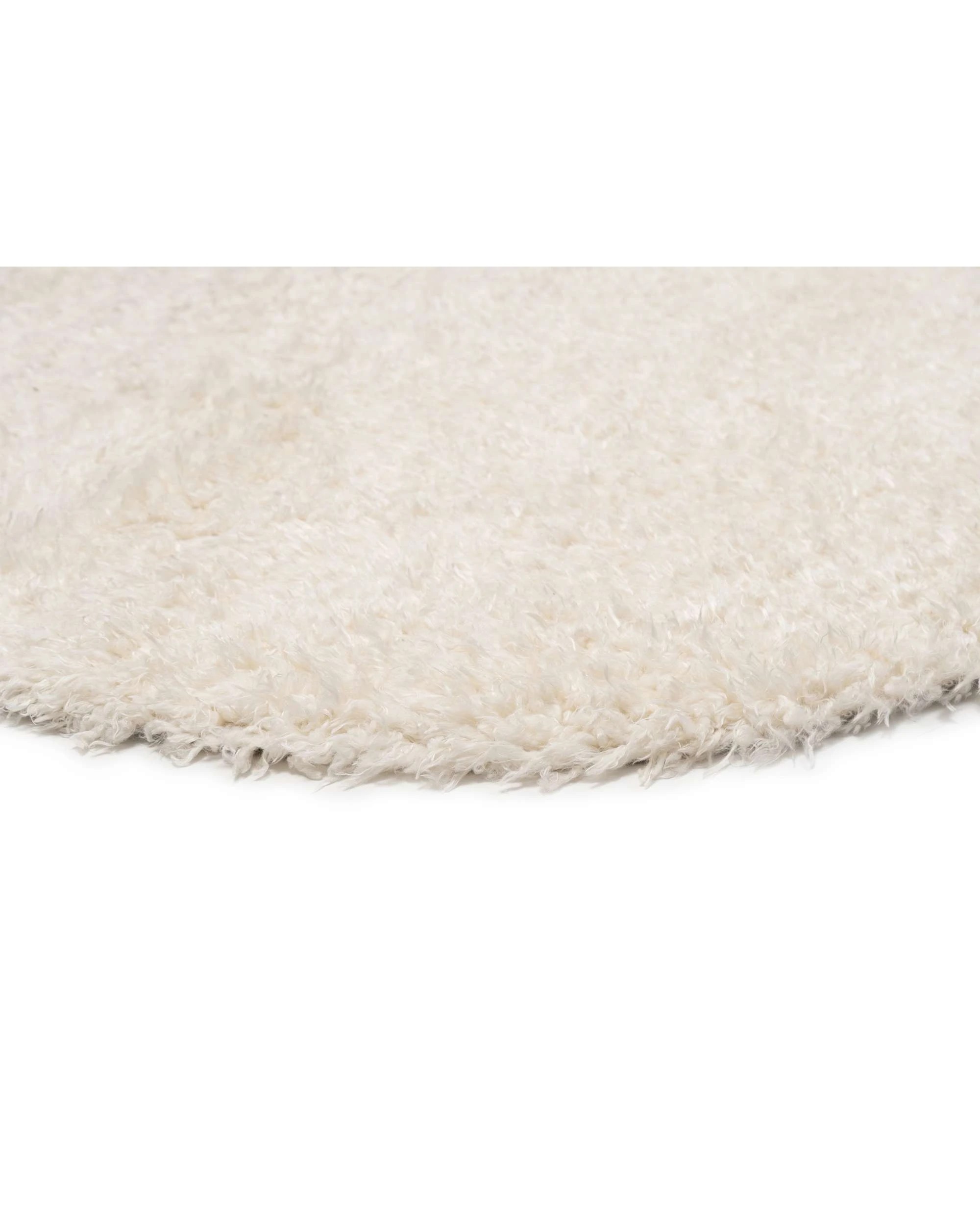 6 Loopsie Tamale Shag Round Rug-240cm x 240cm - White, 6 of 8