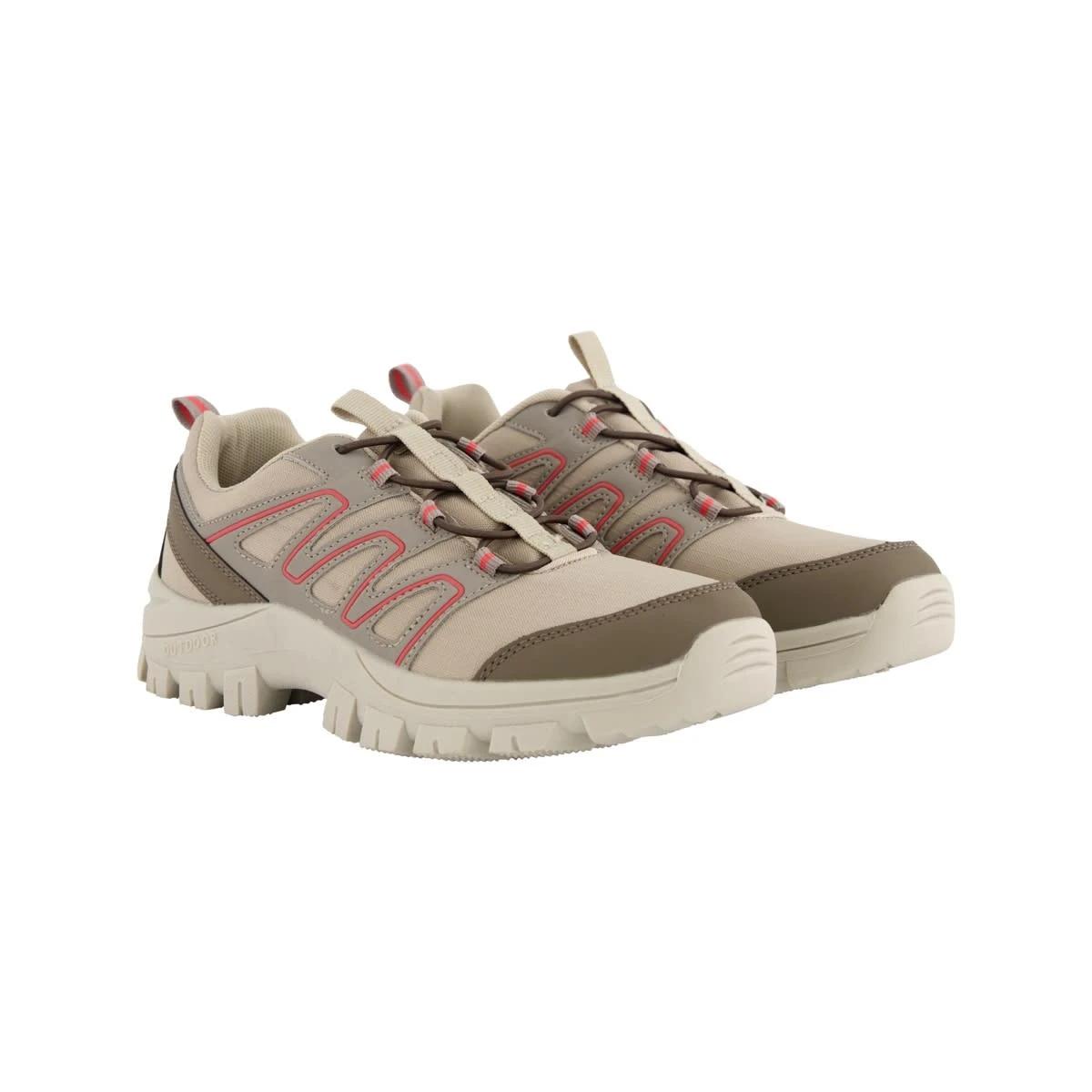 2 Active Womens Classic Hiker Shoes BONE, 2 of 5