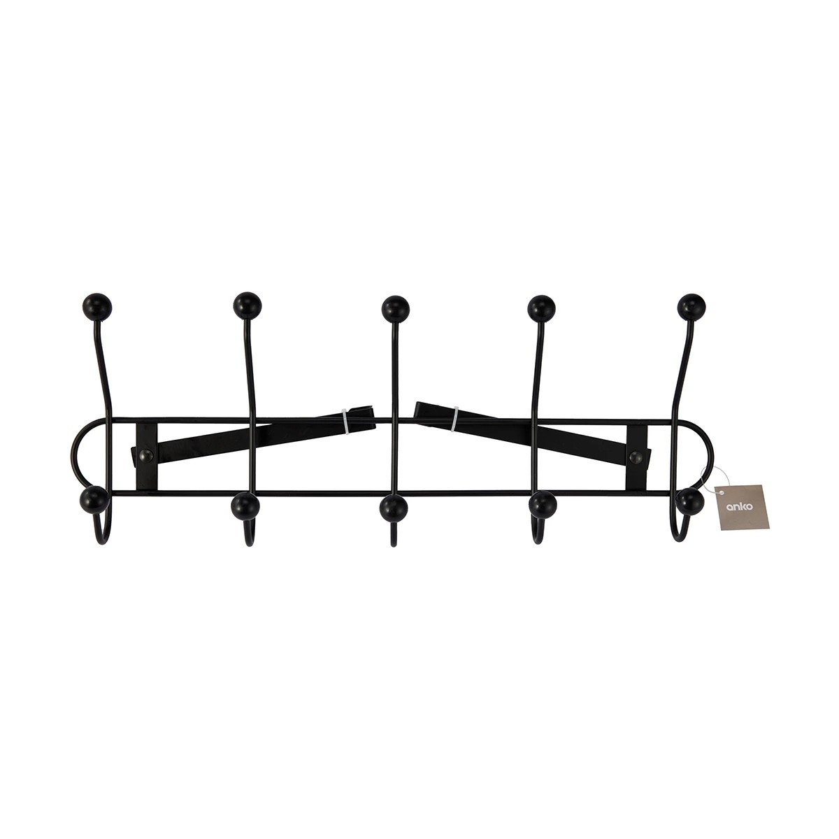 7 Over The Door Hooks - Black, 7 of 7