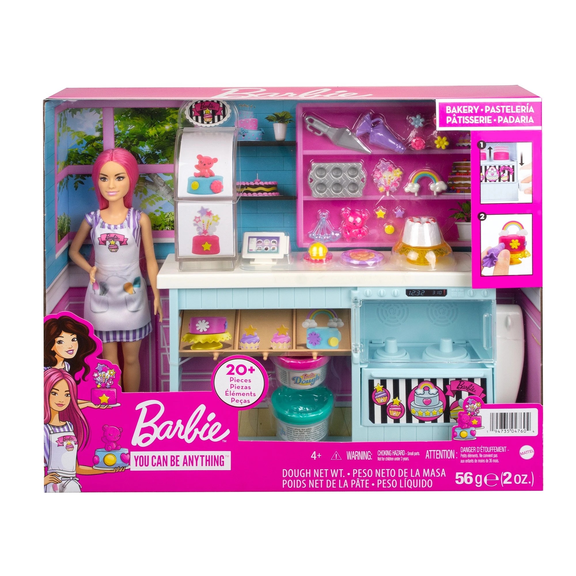 1 Barbie Bakery Playset - Pink, 1 of 9