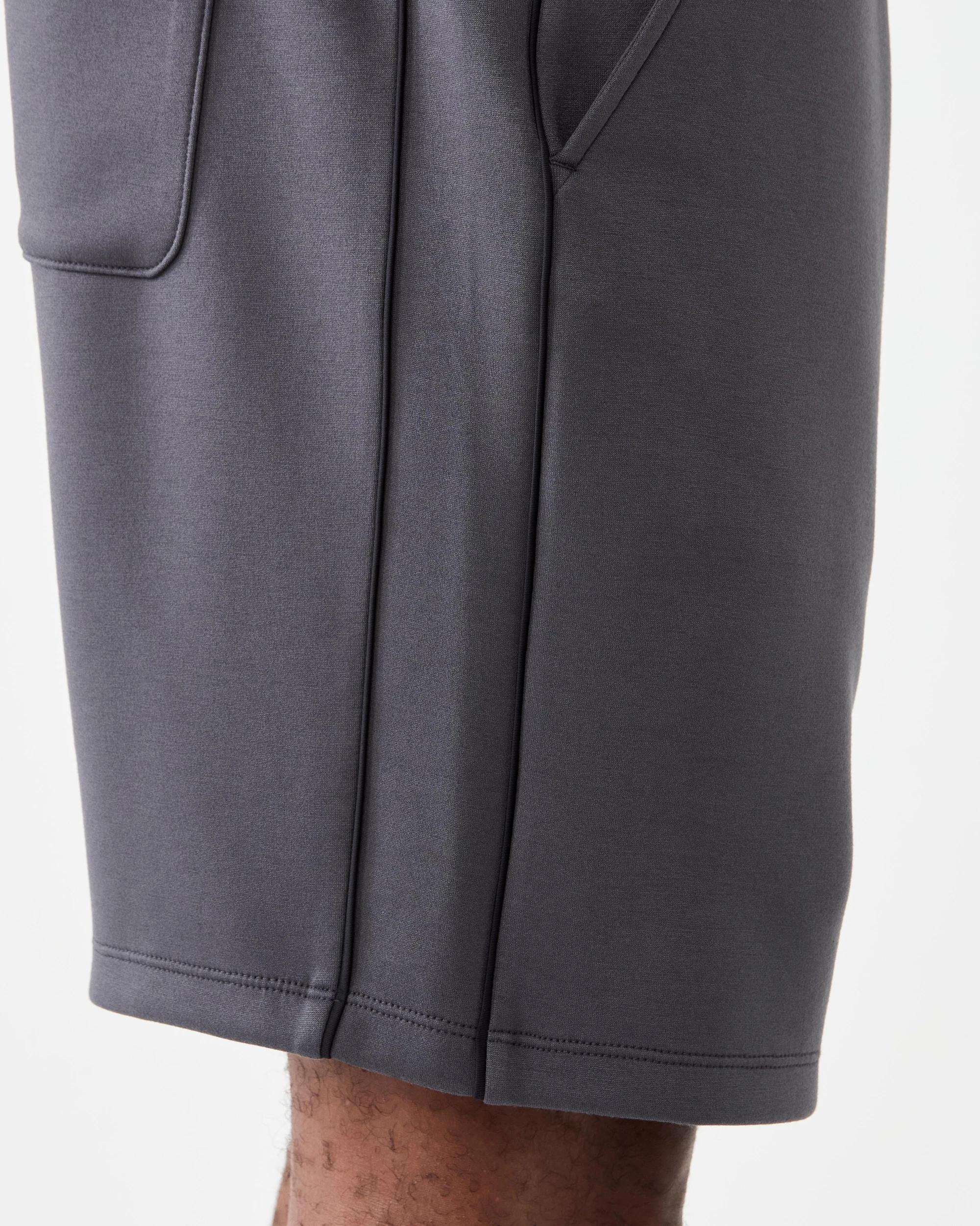 7 Active Mens 9in. Scuba Piping Detail Shorts Gry Drkish, 7 of 8