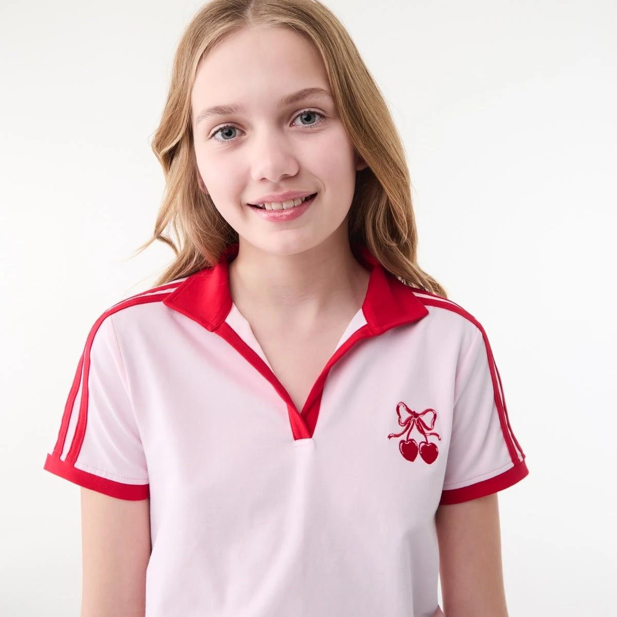 3 Polo T-shirt RED CHERRY HEART, 3 of 6