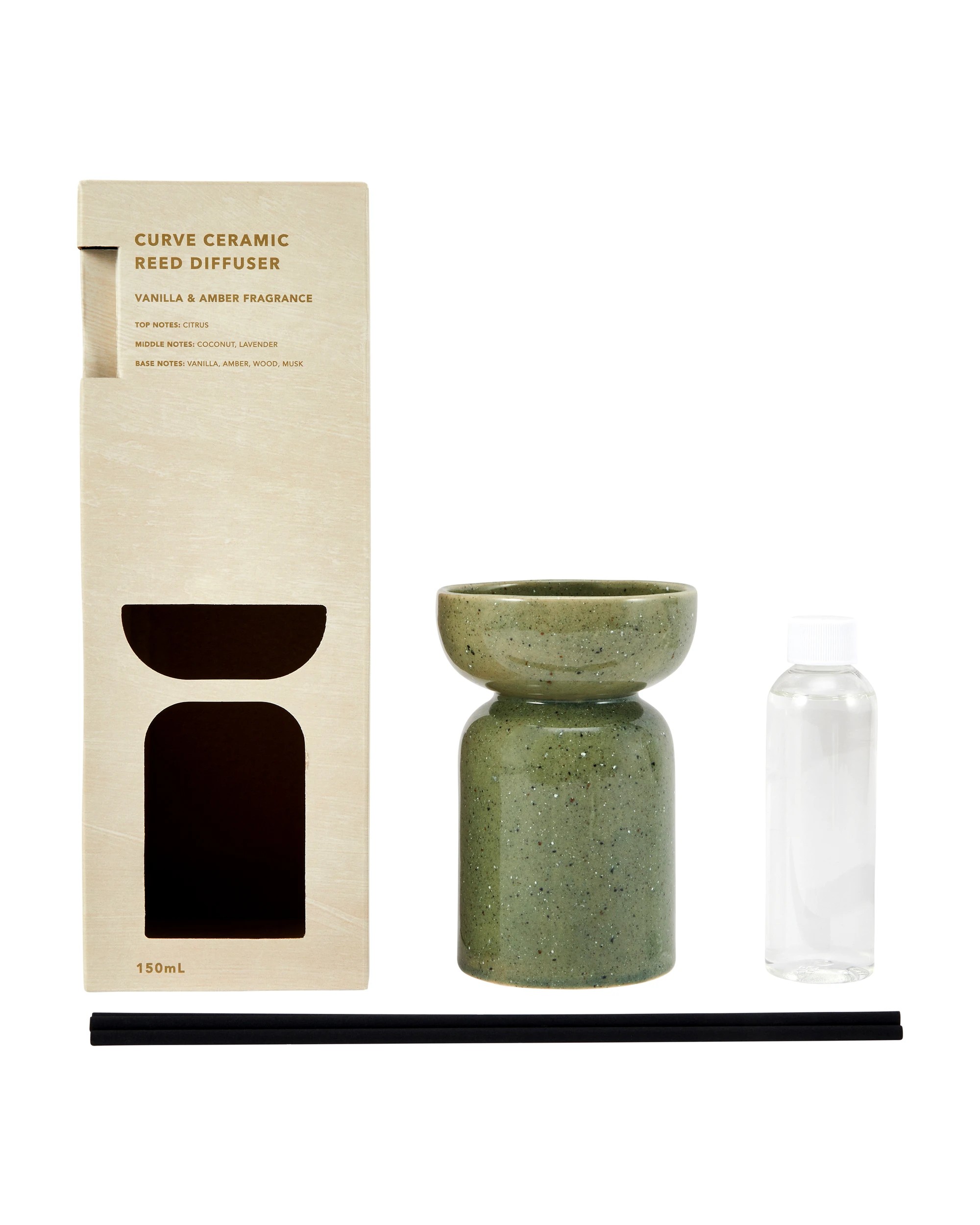 2 Curve Ceramic Reed Diffuser 150ml, 2 of 6