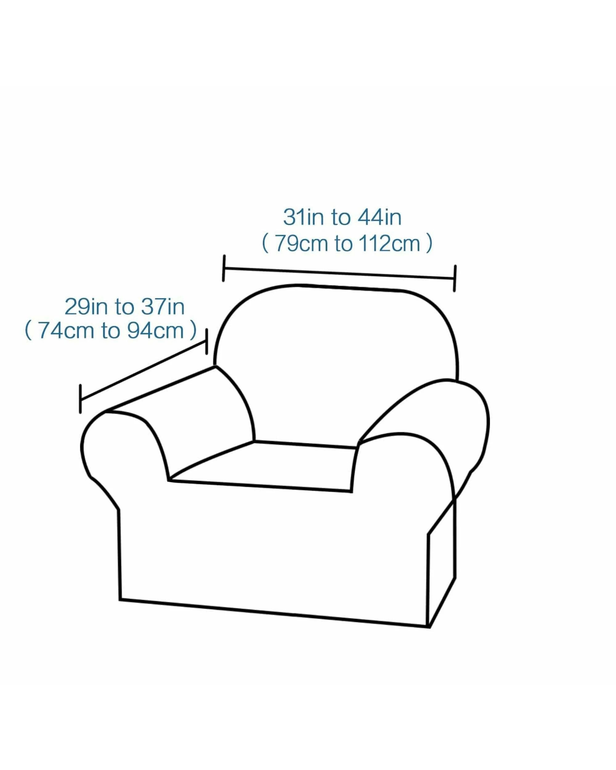 5 Smarcute 1 Seater Velvet Armchair Sofa Cover Stretch Thick Plush Fabric, 5 of 5