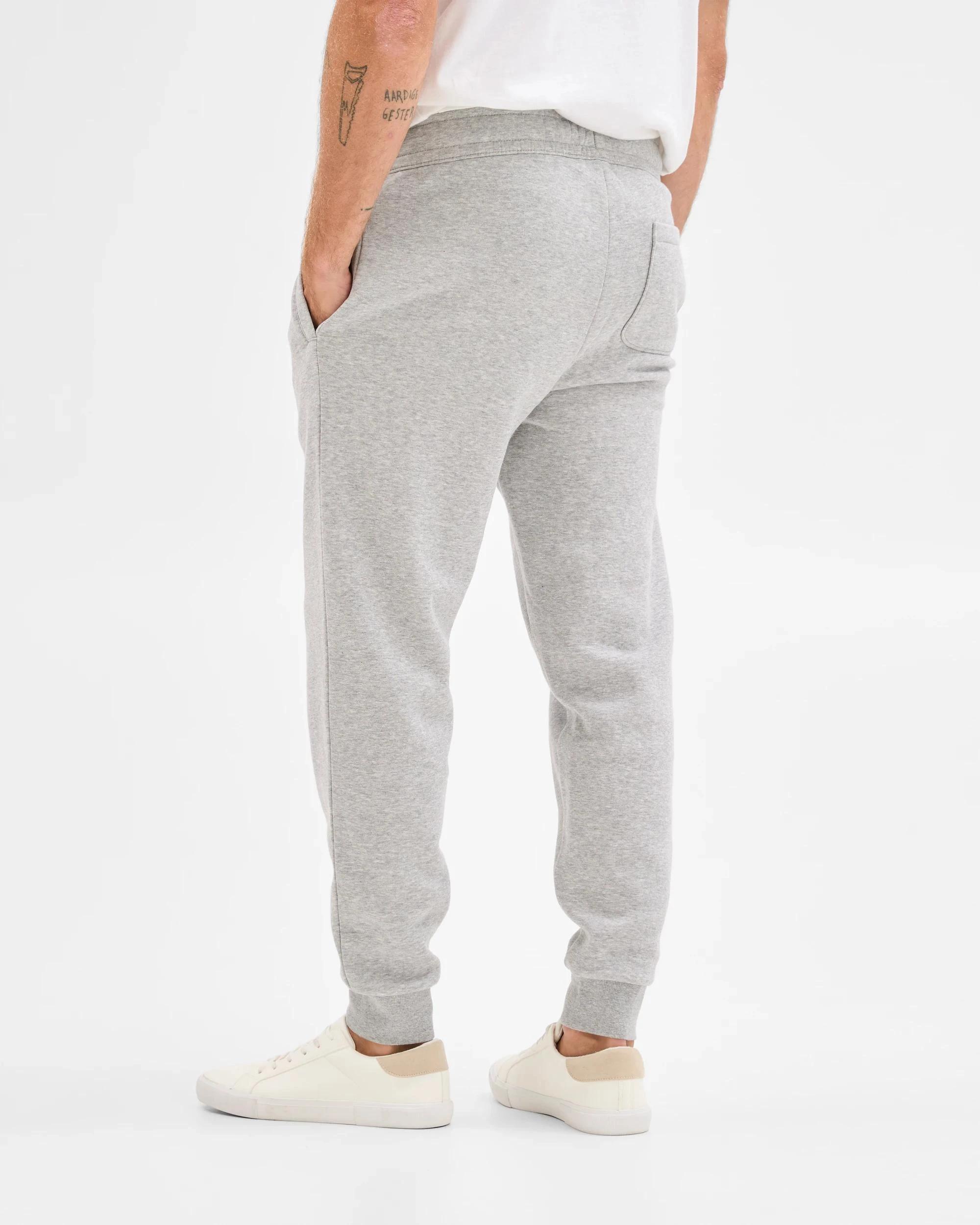 4 Target Man Australian Cotton Blend Cuffed Trackpants GREY MARLE, 4 of 5