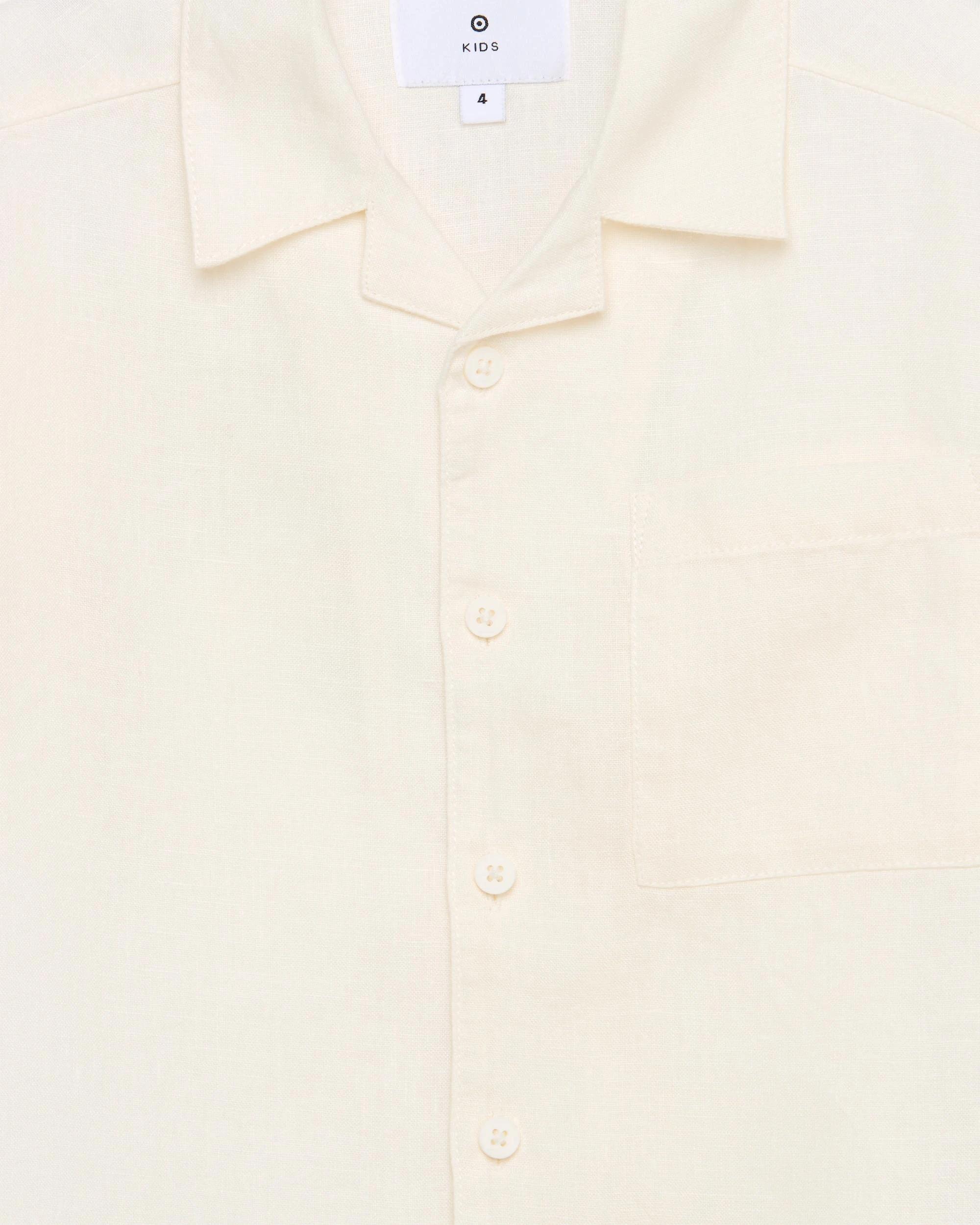 5 Target European Linen Shirt WHITE, 5 of 6