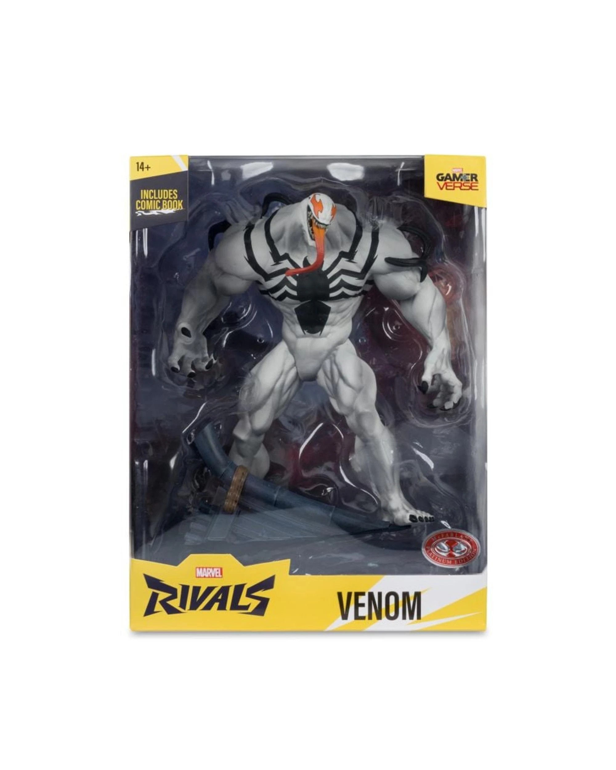 8 McFarlane Gamerverse Marvel Rivals Venom Anti Venom Red Platinum Version 1:6 Scale Figure, 8 of 8