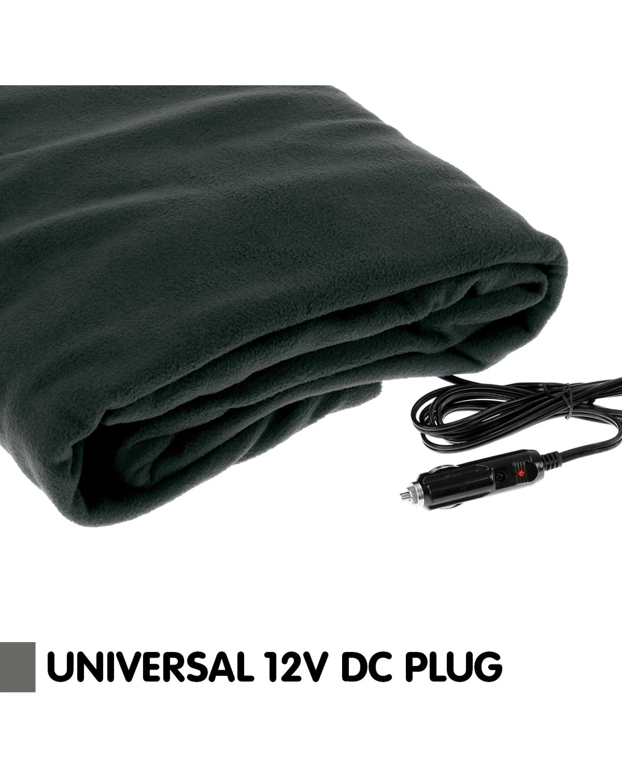 3 Laura Hill Heated Electric Car Blanket 150x110cm 12v - Black
 - Queen Bed, 3 of 6
