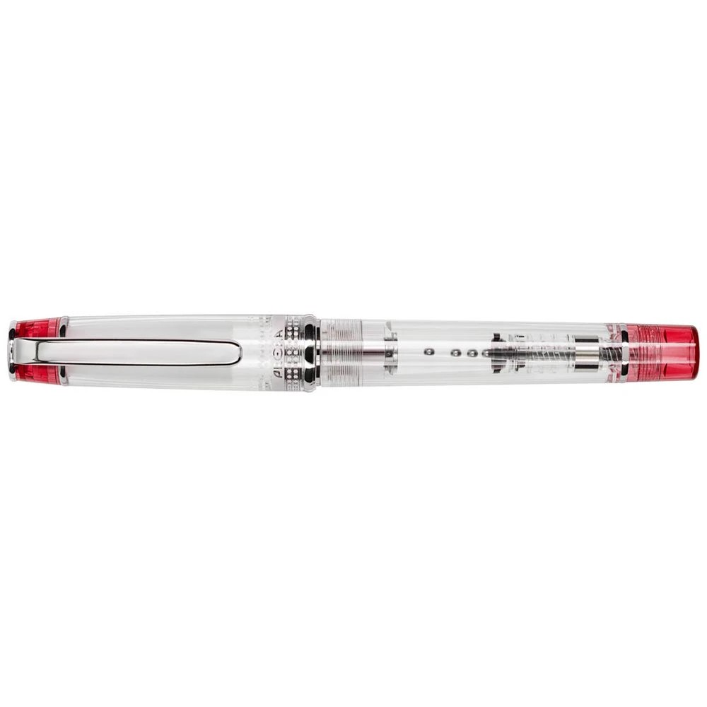 1 PILOT Prera Fountain Pen Translucent Red Barrel, 1 of 7