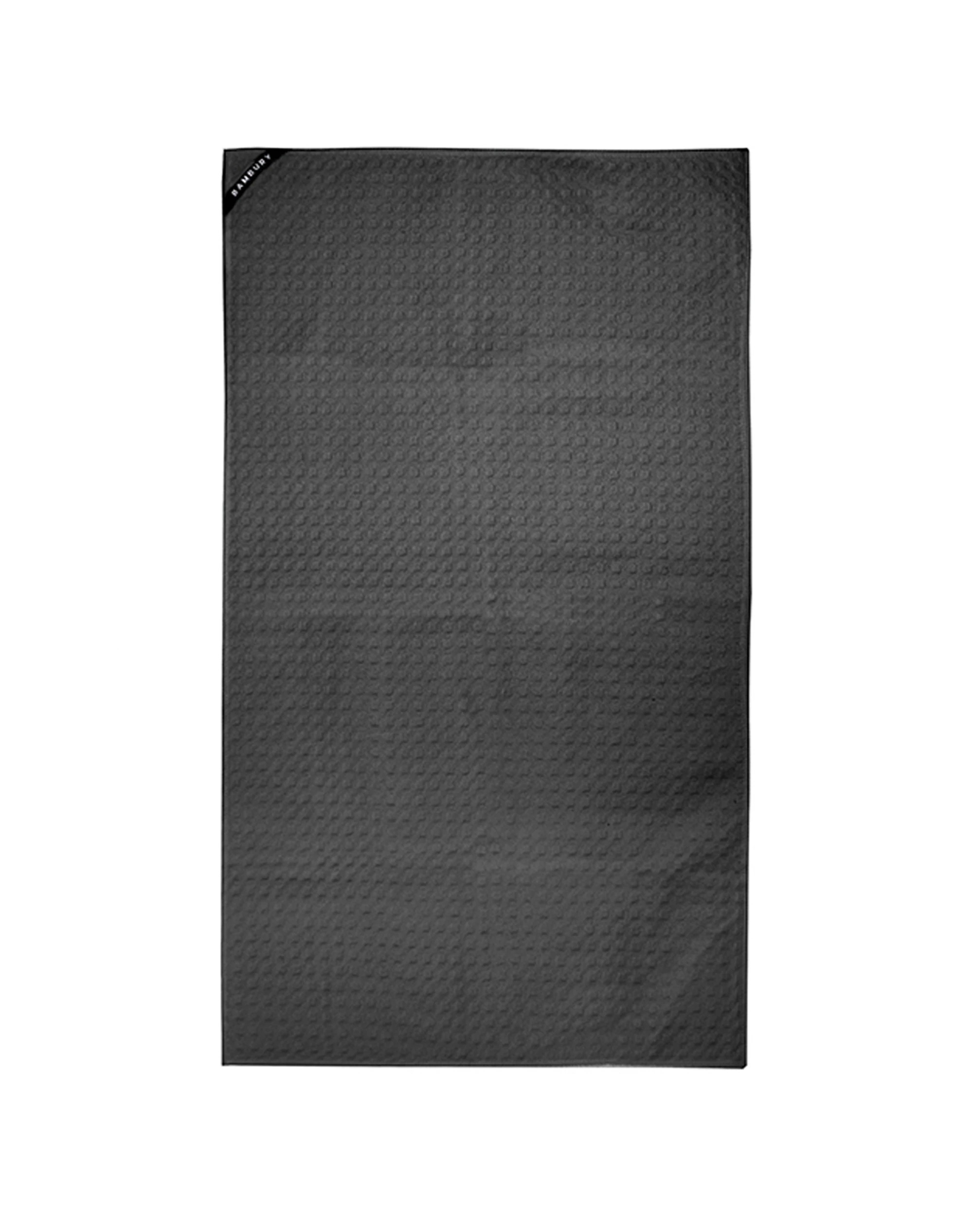 2 Bambury Matrix Microfibre Gym Towel Small 3 Pack 40 x 70cm With Zip Pocket - Charcoal, 2 of 2