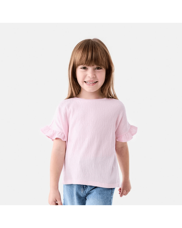 Short Sleeve Crinkle T-s
