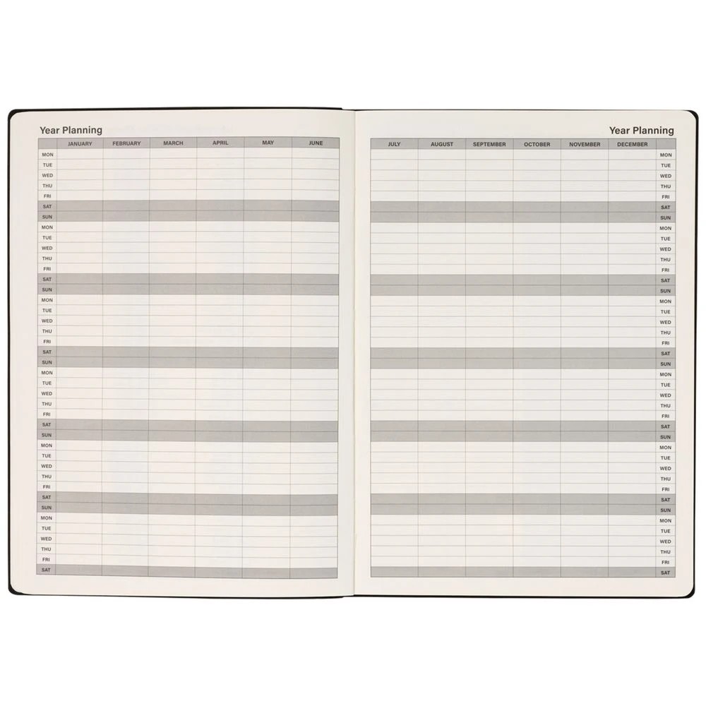 4 Officeworks A4 Planner Month to View 2027 Black, 4 of 7