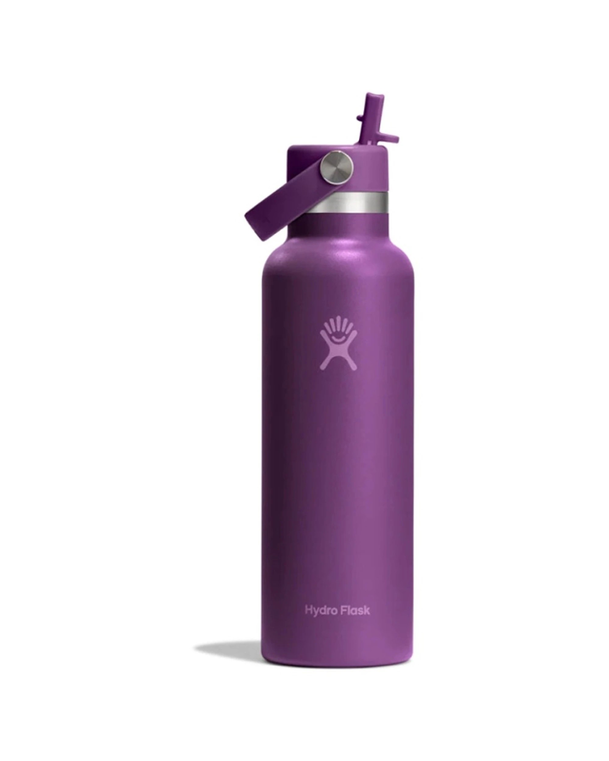 1 Hydro Flask Standard Flex Straw Cap Insulated Drink Bottle Leakproof 21oz Plum - Purple, 1 of 2