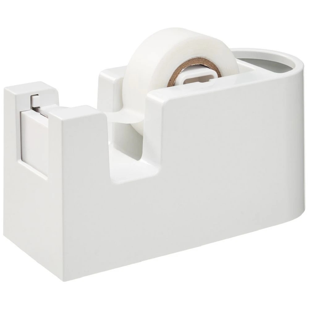 1 Otto 2-in-1 Tape Dispenser with Storage White, 1 of 5