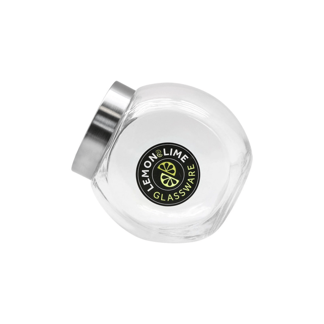 1 Lemon & Lime 2l Glass Tilt Jar Kitchen Food Storage Container W/ Metal Lid Clear
 - Clear, 1 of 3