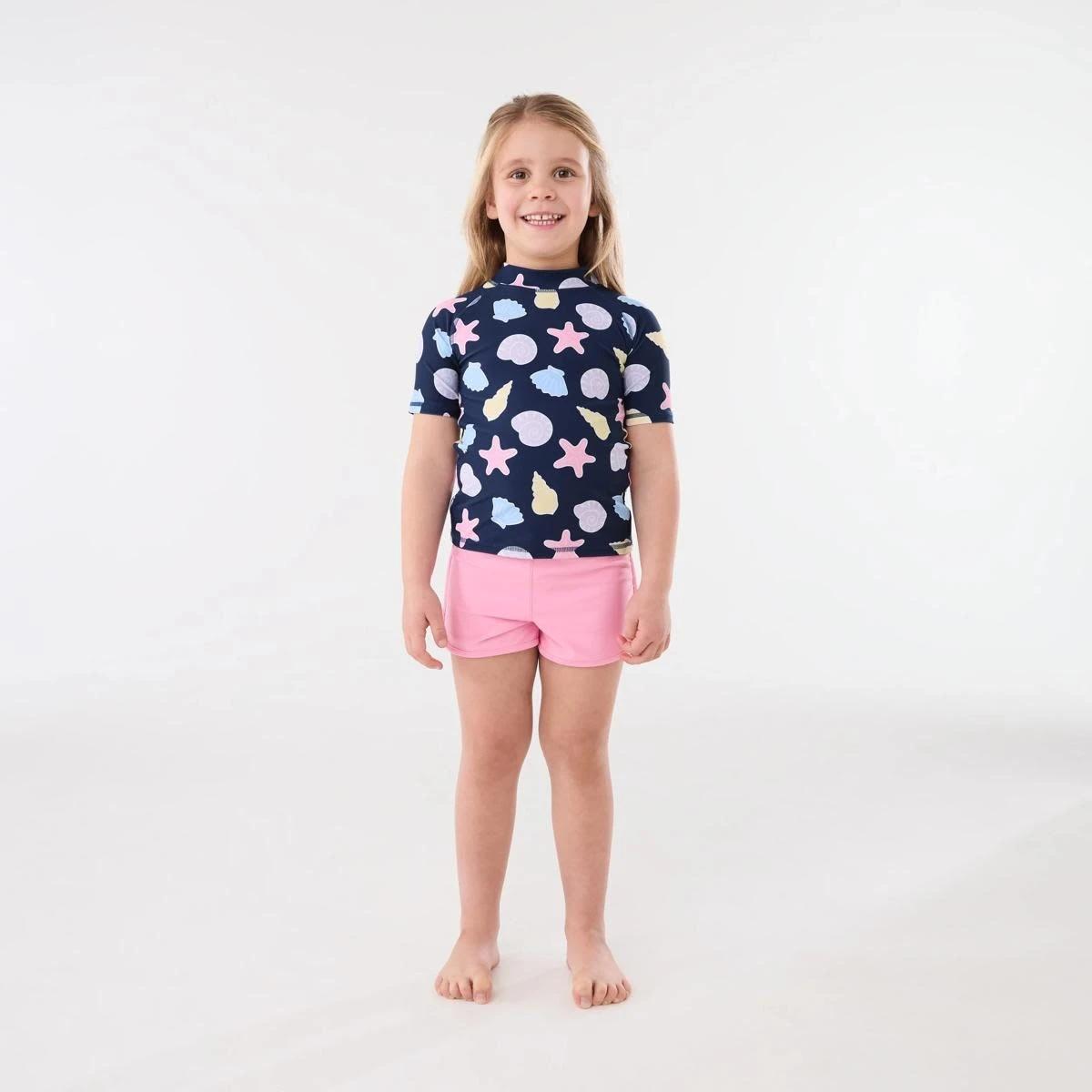 5 Print Rash Vest SEA SHELL DEEP INDIGO, 5 of 6