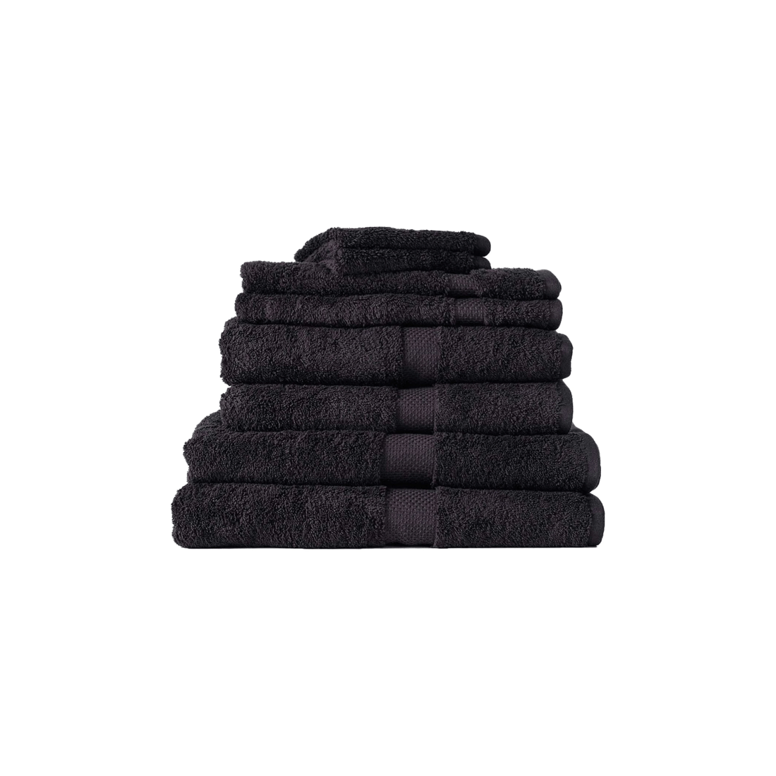 1 8pc Canningvale Royal Splendour Home Decor Bathroom Towel Set
 - Black, 1 of 3