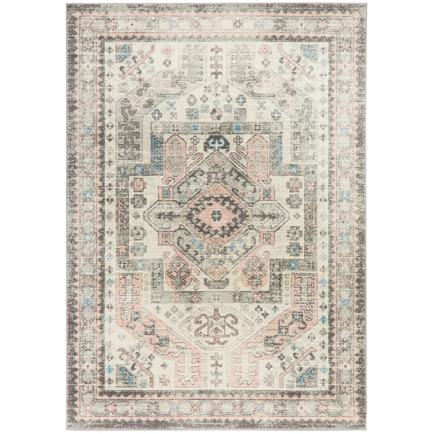 2 Common Ground Rugs Mason 704 230x160cm - Medium Power Loomed Pet Friendly Floor Rug - Grey, 2 of 9