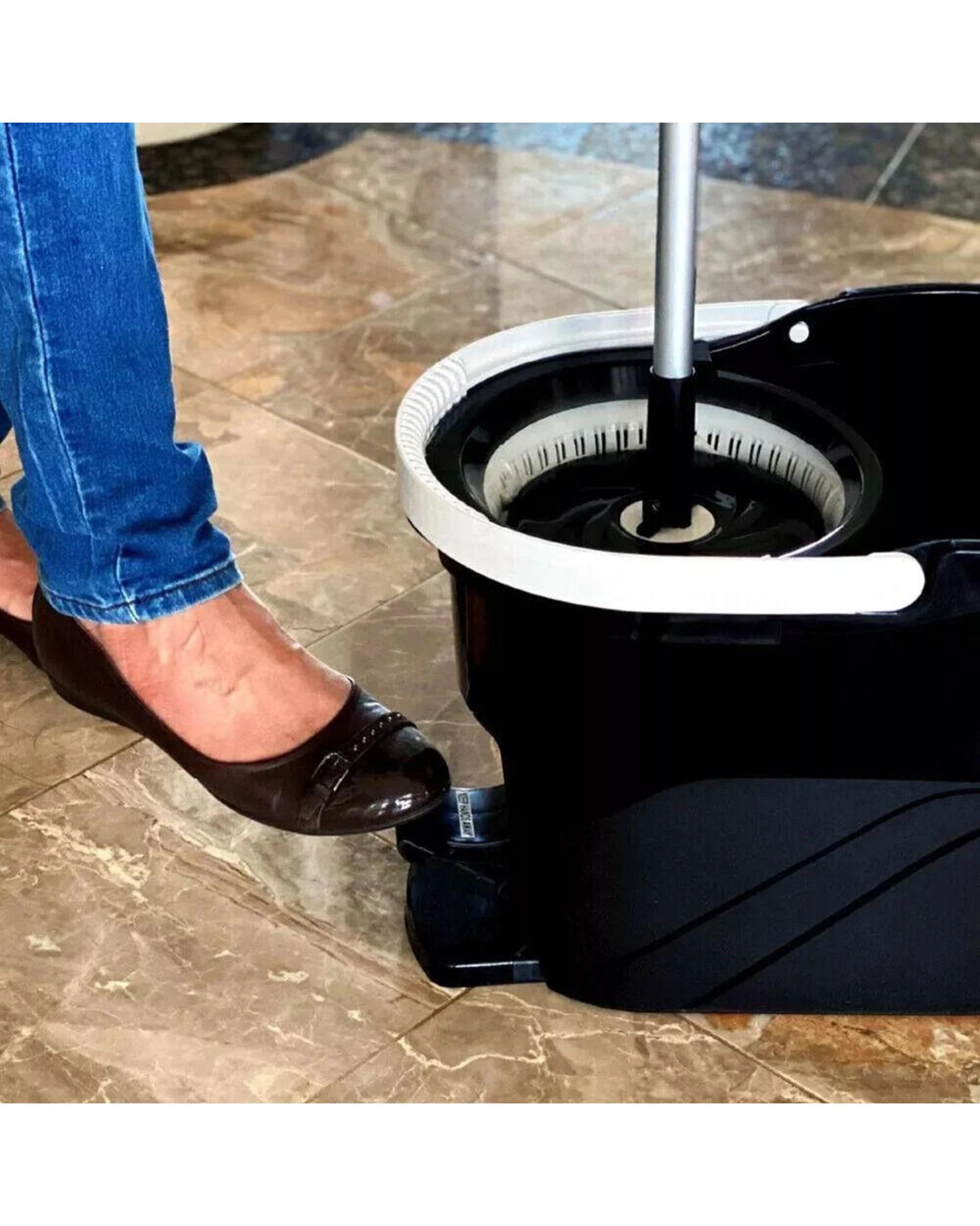 9 White Magic Spin Mop Duo w Bucket - Multi, 9 of 9