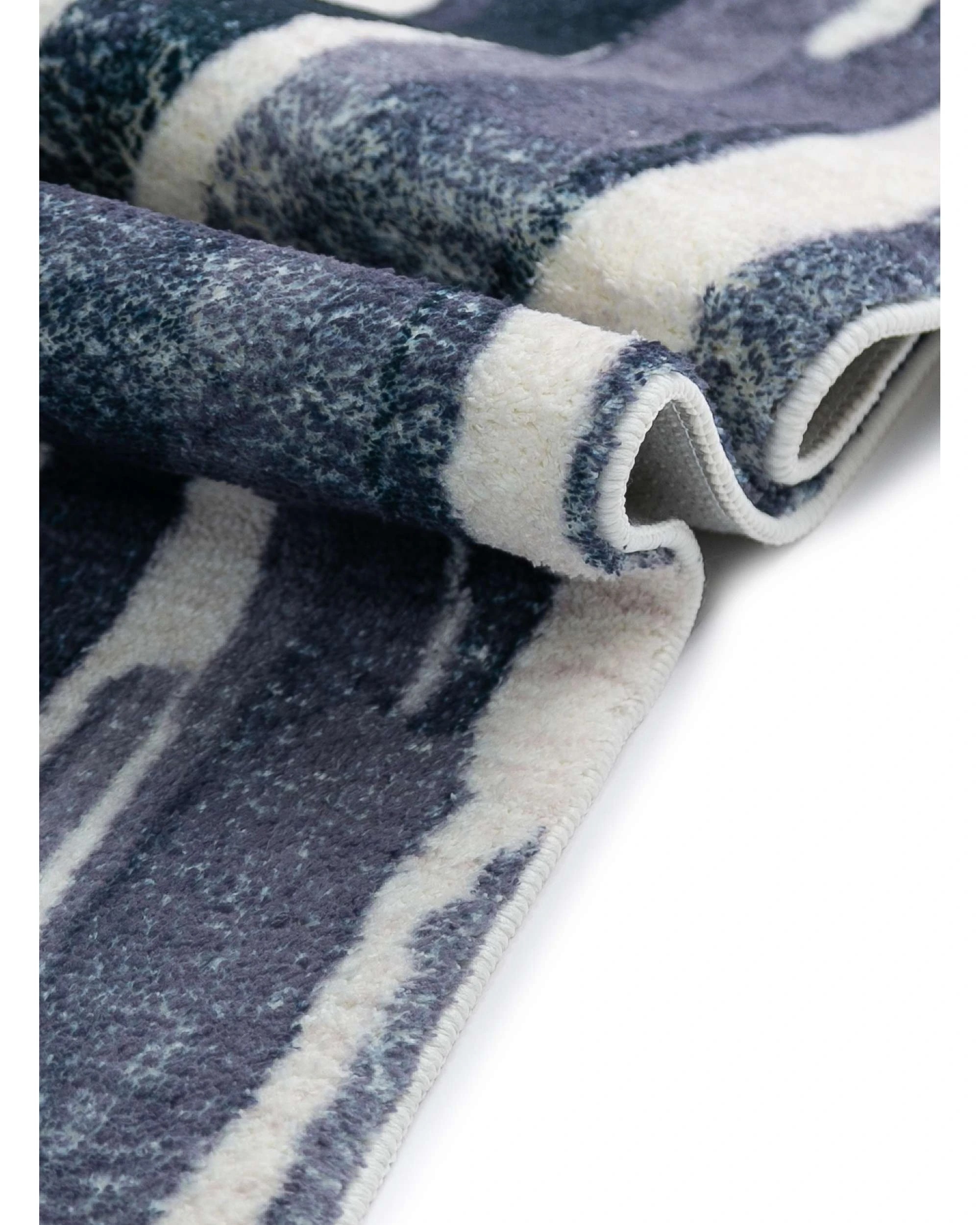 6 Loopsie Riya Striped Washable Rug - Grey, 6 of 6