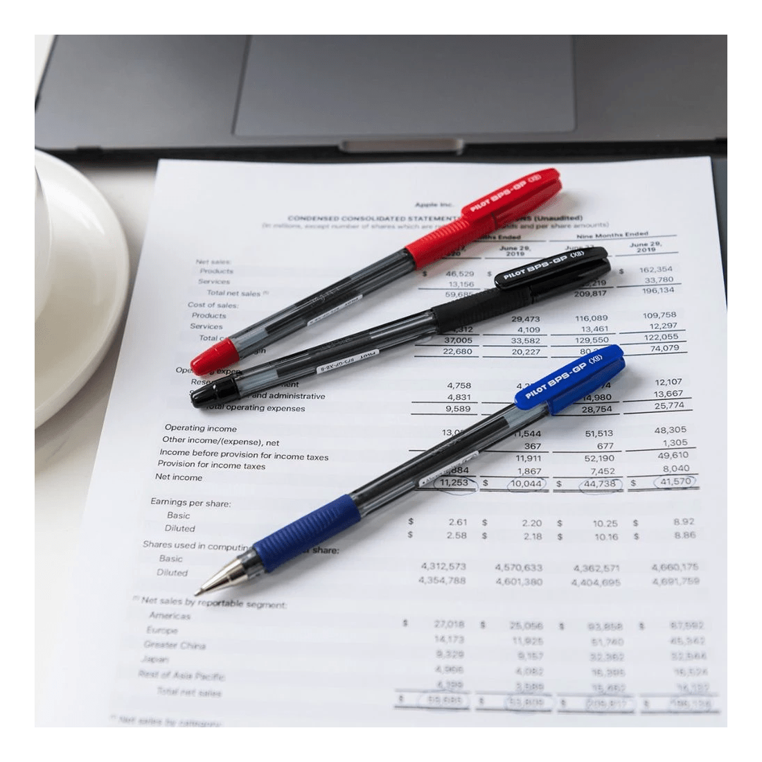 6 PILOT BPSGP Ballpoint Pen Medium 1mm Blue 4 Pack, 6 of 8