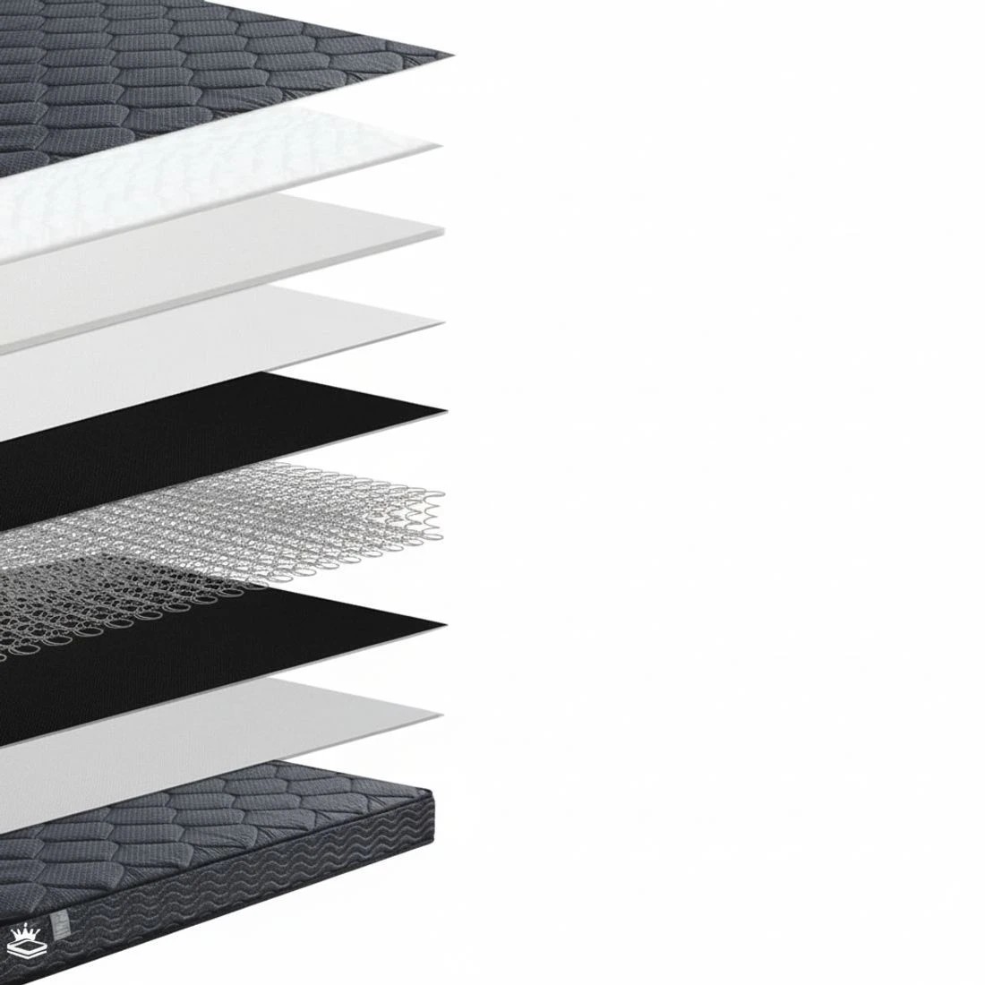 6 16cm Mattress Giselle Bonnell Spring King - King Bed - Grey, 6 of 7