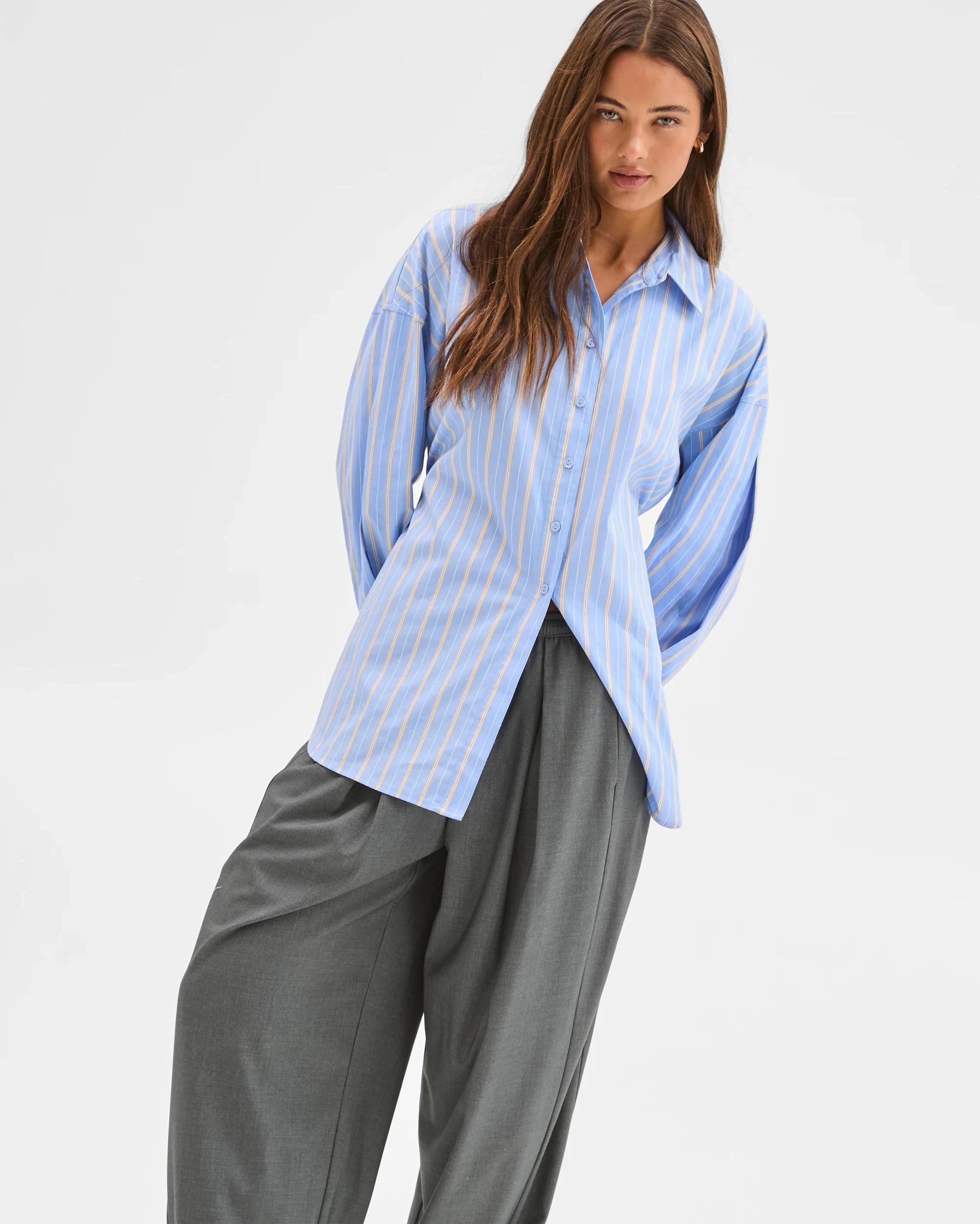 3 Lily Loves Australian Cotton Tie Detail Shirt , 3 of 7