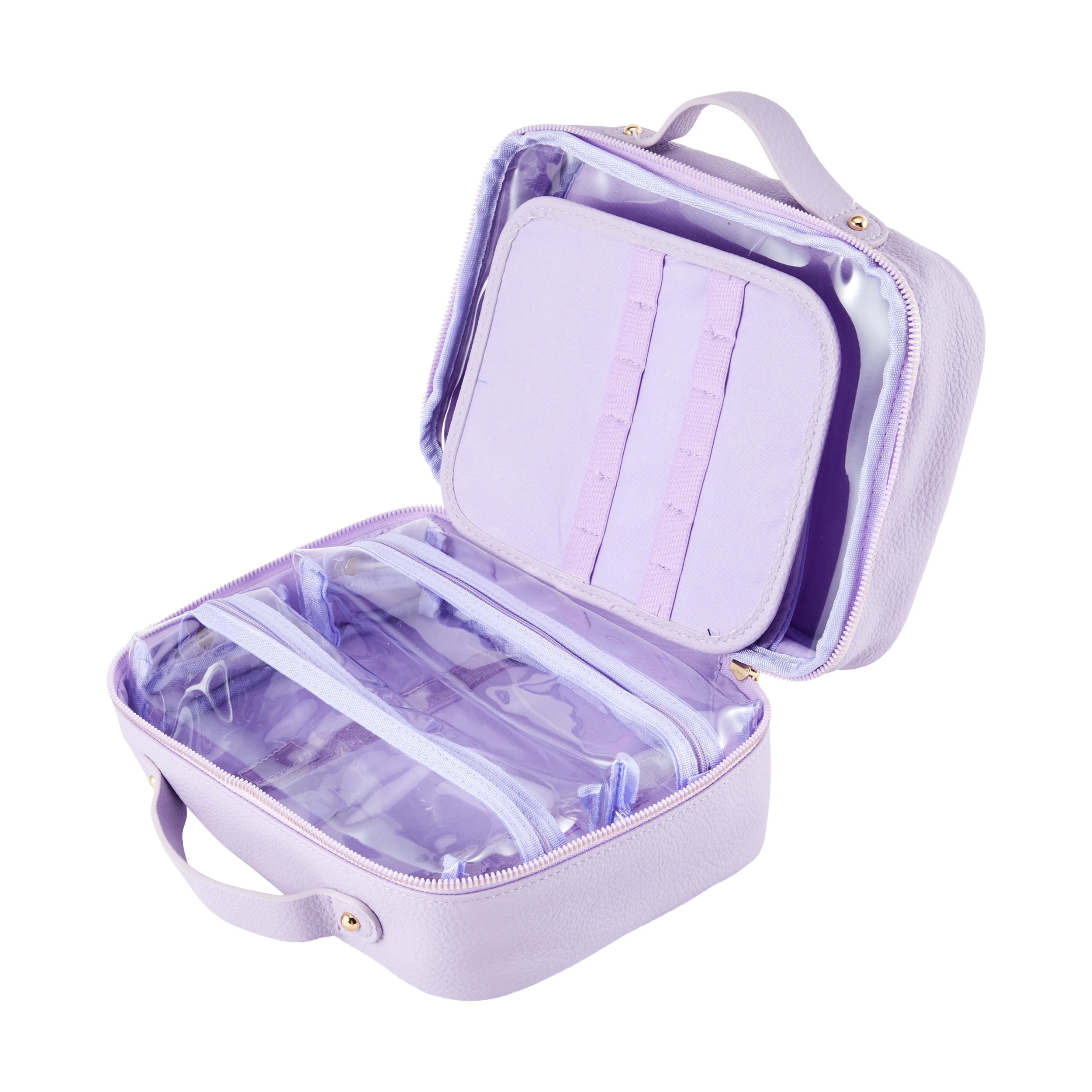 4 OXX Cosmetics Travel Bag - Purple, 4 of 6