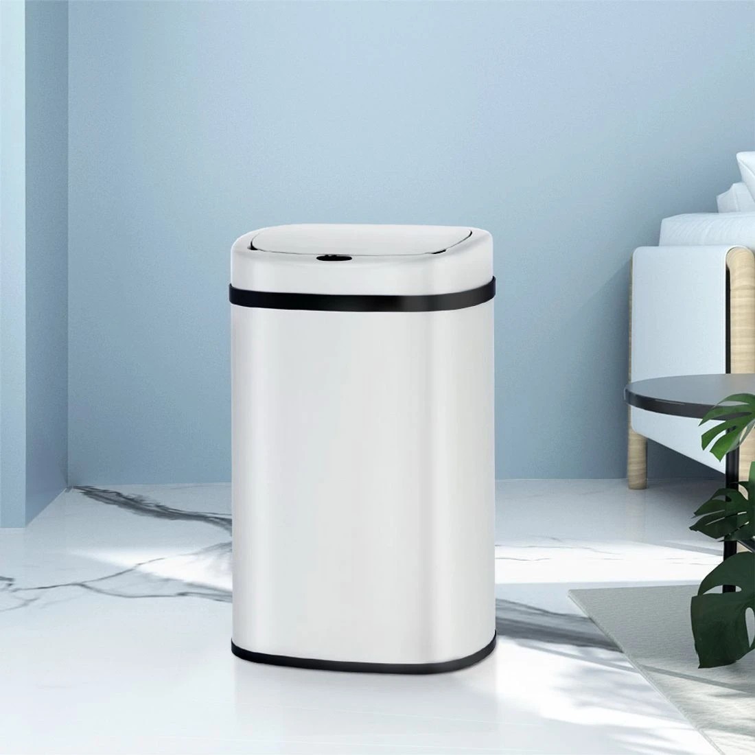 3 Devanti 50L Sensor Bin Motion Rubbish Automatic - White, 3 of 8