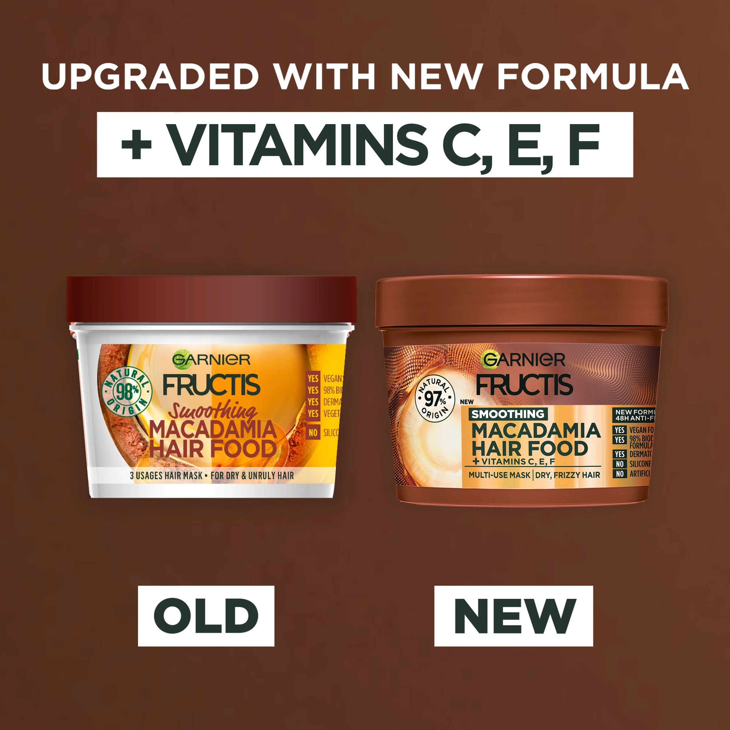 3 Garnier Fructis Smoothing Hair Food 390ml - Macadamia, 3 of 8