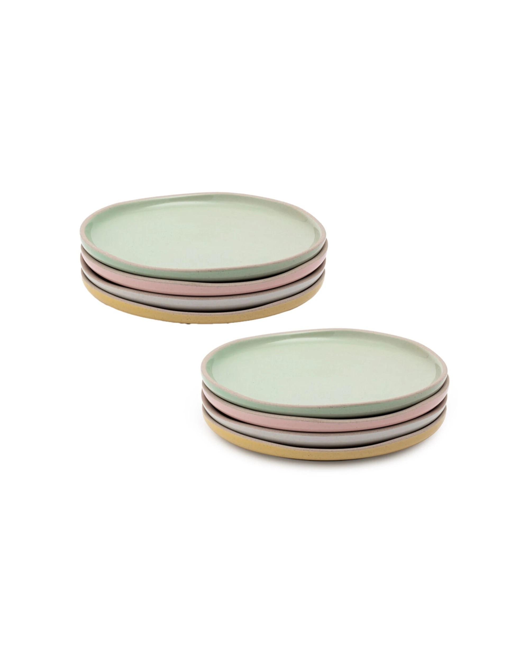 1 Jamie Oliver 8pc Big Love Little Stonewear Serving Plates Set 19cm - Multi, 1 of 8
