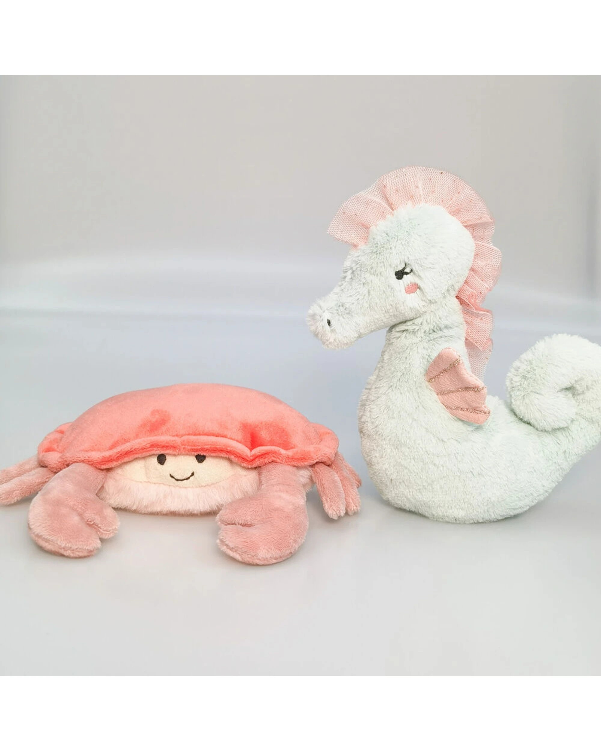 2 Urban Seahorse Rattle Stuffed Animal Plush Baby Soft Toy 19cm - Multi, 2 of 2