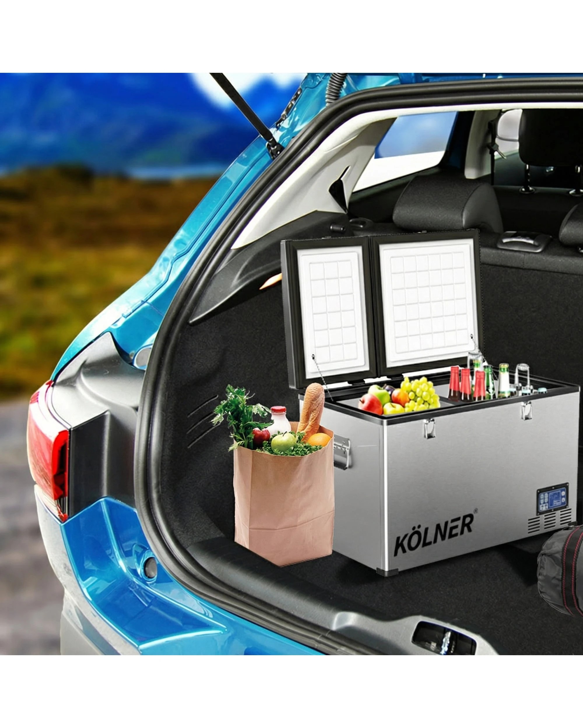 7 Kolner 80L Portable Fridge Cooler Freezer Refrigerator Camping Car Travel Stainless Steel - Silver, 7 of 10