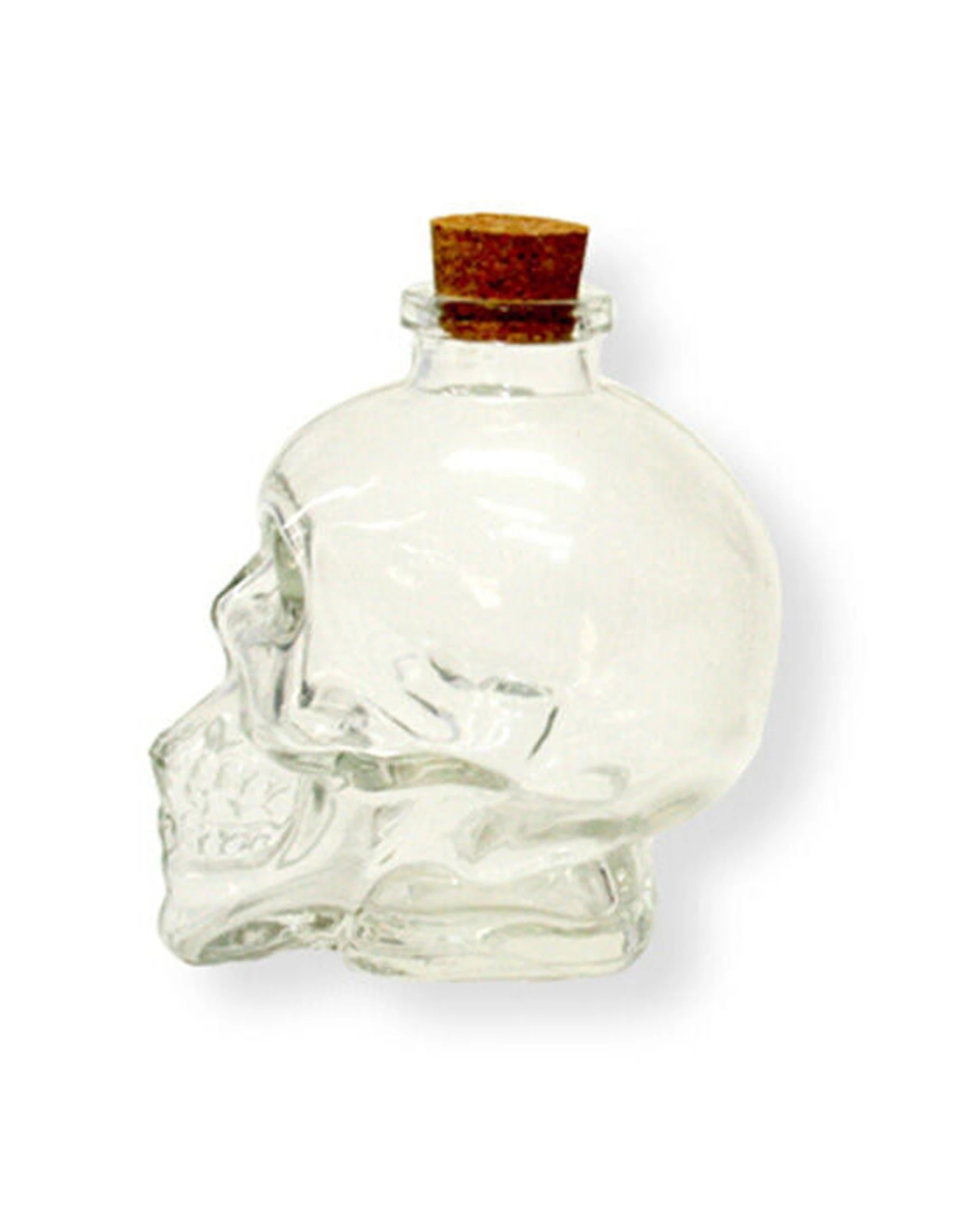 3 Glass & Co 12PK 180ml Small Glass Skull Drinking Bottle Drinkware Serveware - Clear, 3 of 3
