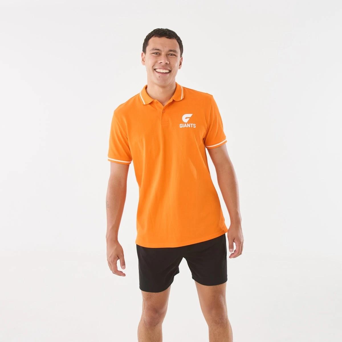 1 Official AFL Adult Polo Shirt Gws Giants, 1 of 6