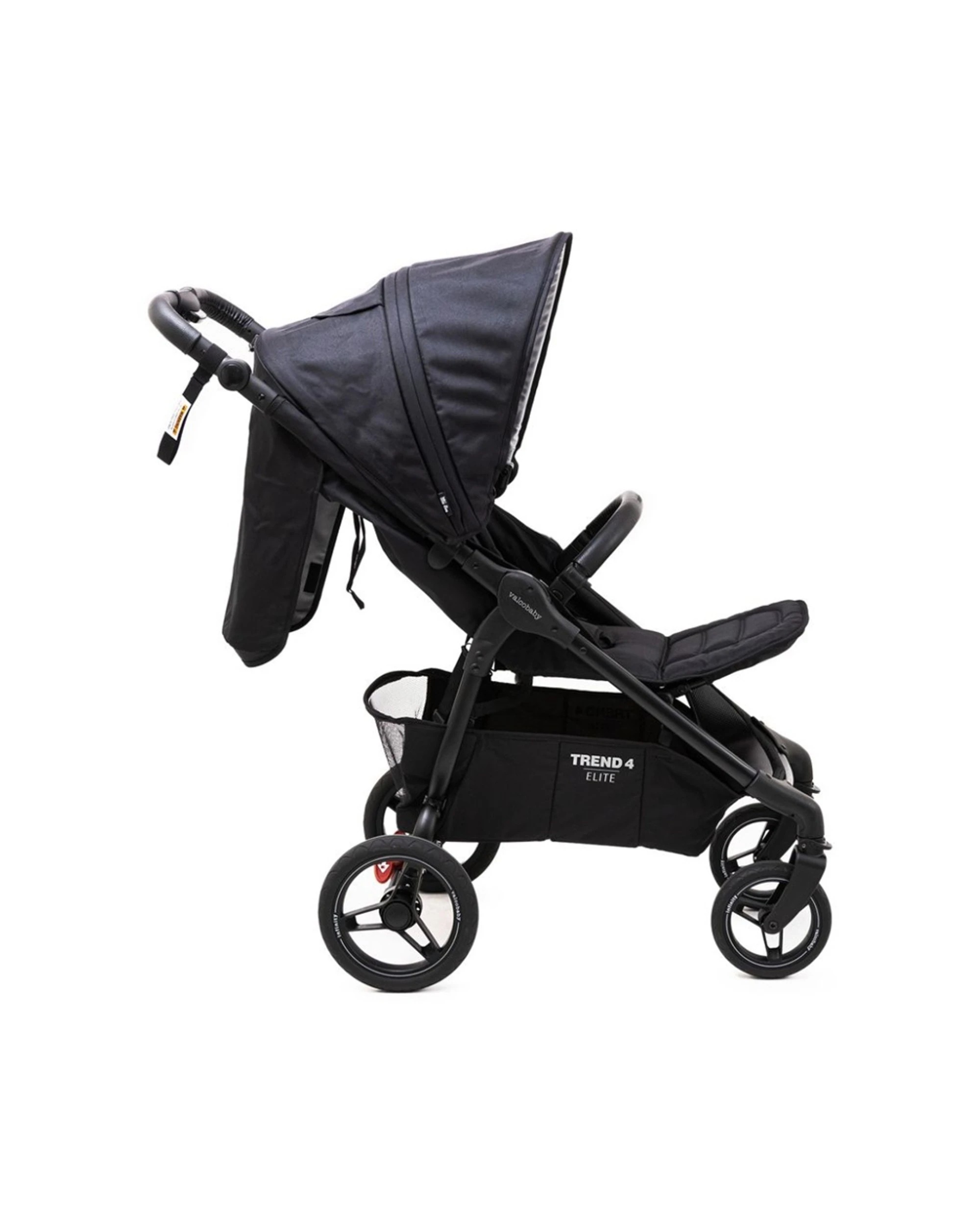 7 ValcoBaby Trend 4 Elite Stroller Pram One-Hand Fold Infinity Wheels Light - Black, 7 of 9