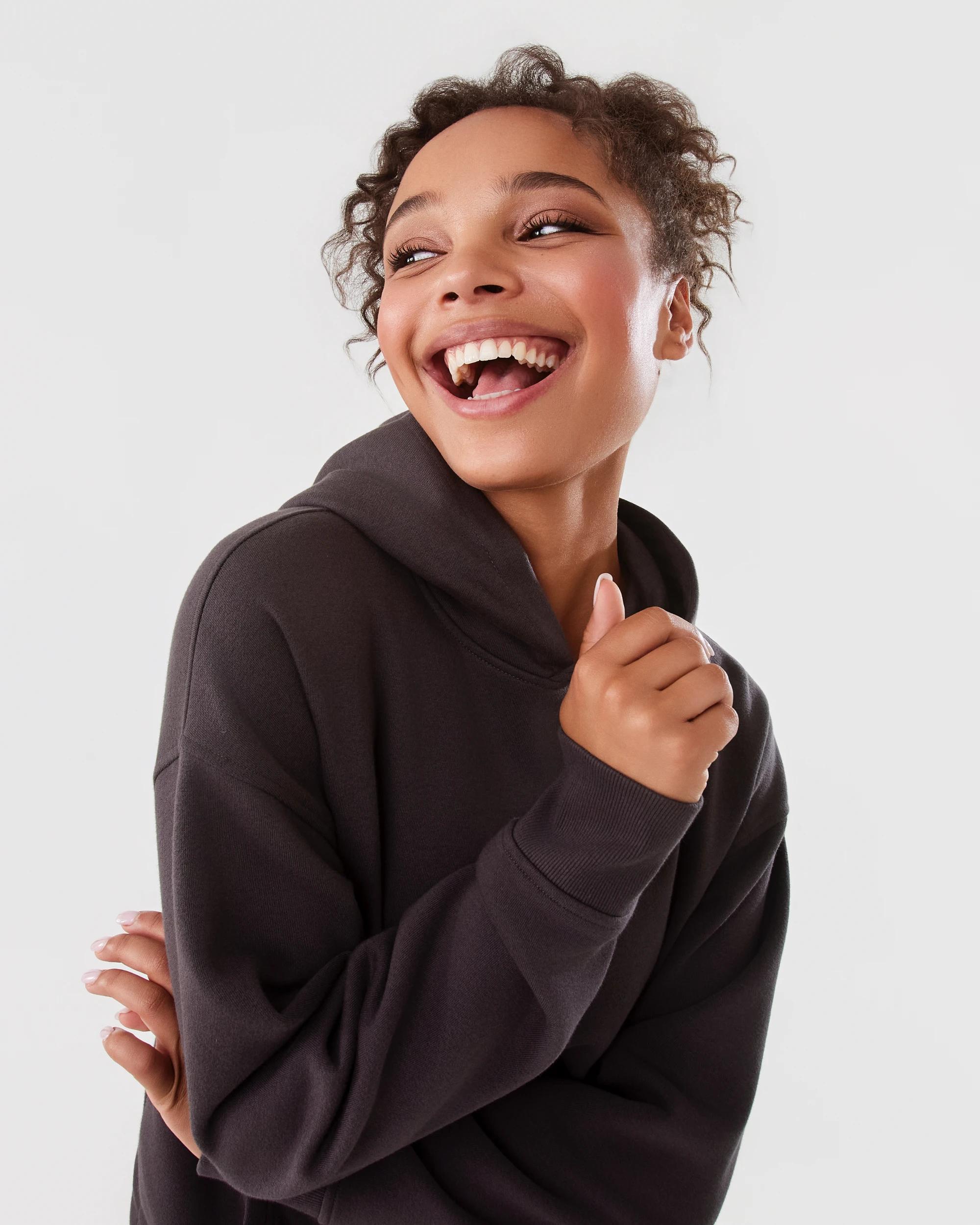 5 Active Womens Essential Oversized Hoodie Espresso, 5 of 8