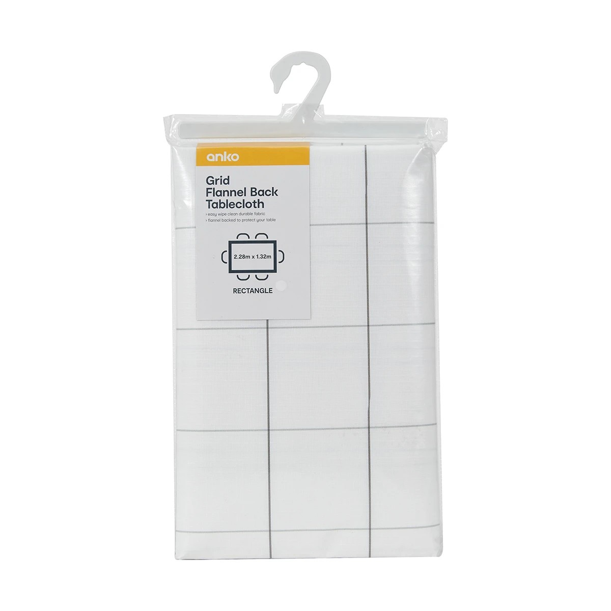 5 Grid Flannel Back Tablecloth, 5 of 5