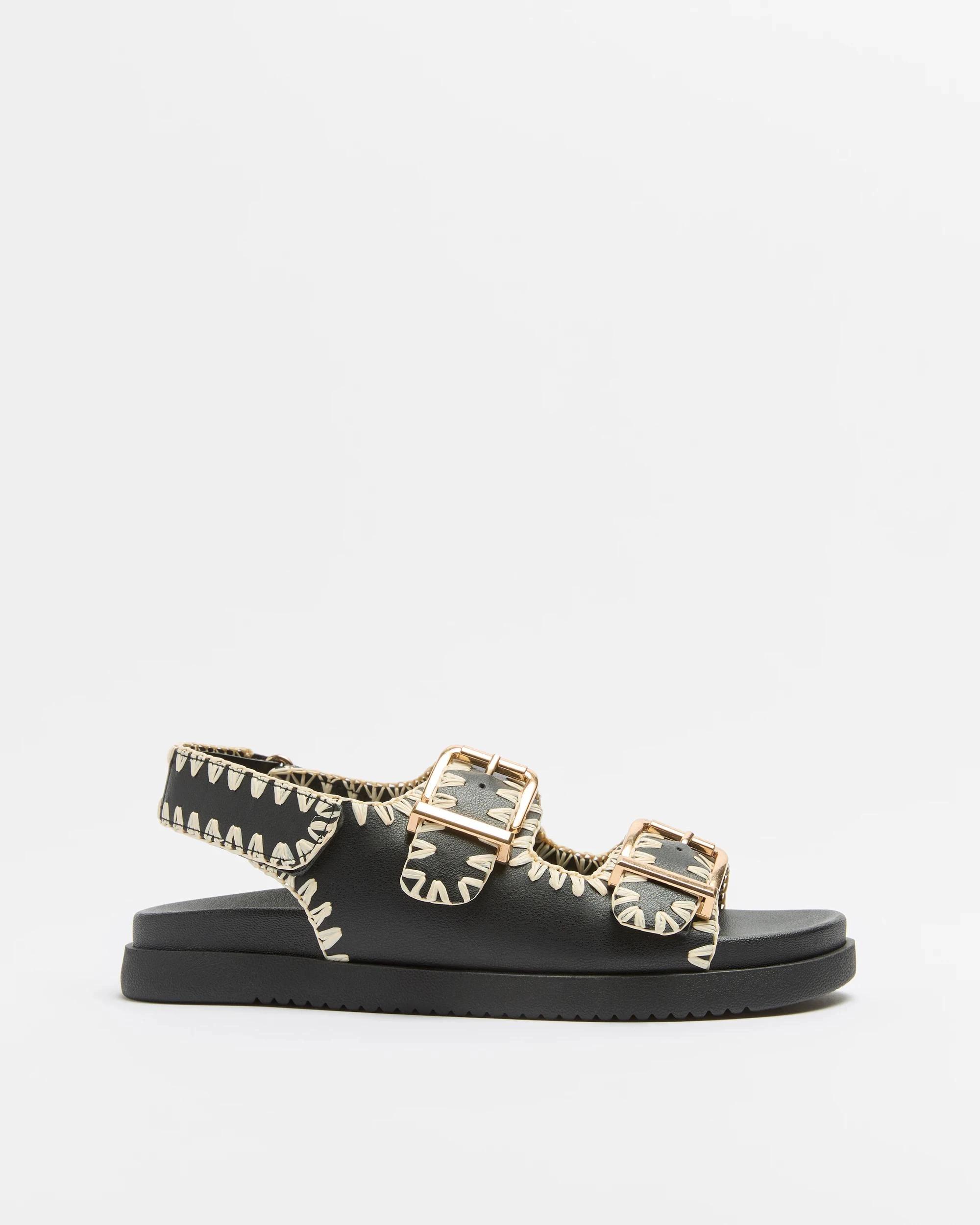 1 Target Womens Stitch Back Strap Sandal - Cruz BLACK, 1 of 3