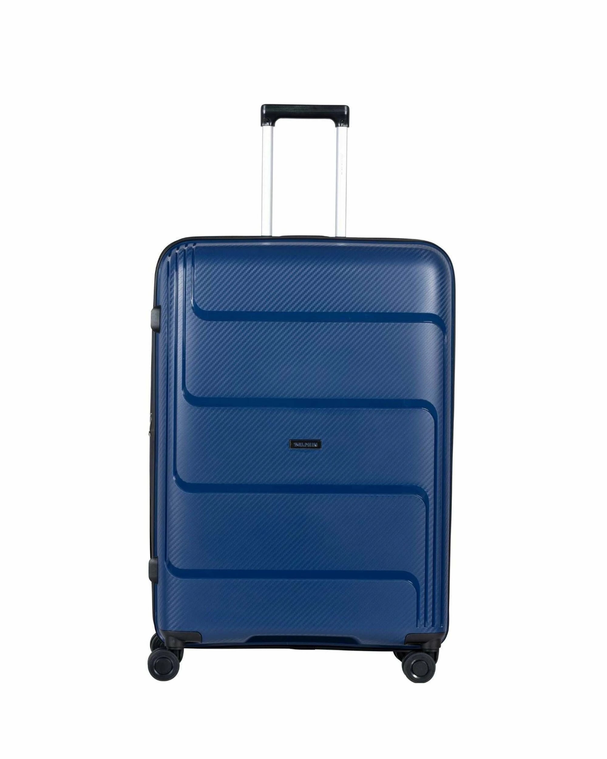 3 Delphin Verona Hardside 3-Piece Spinner Luggage Set - Blue, 3 of 5