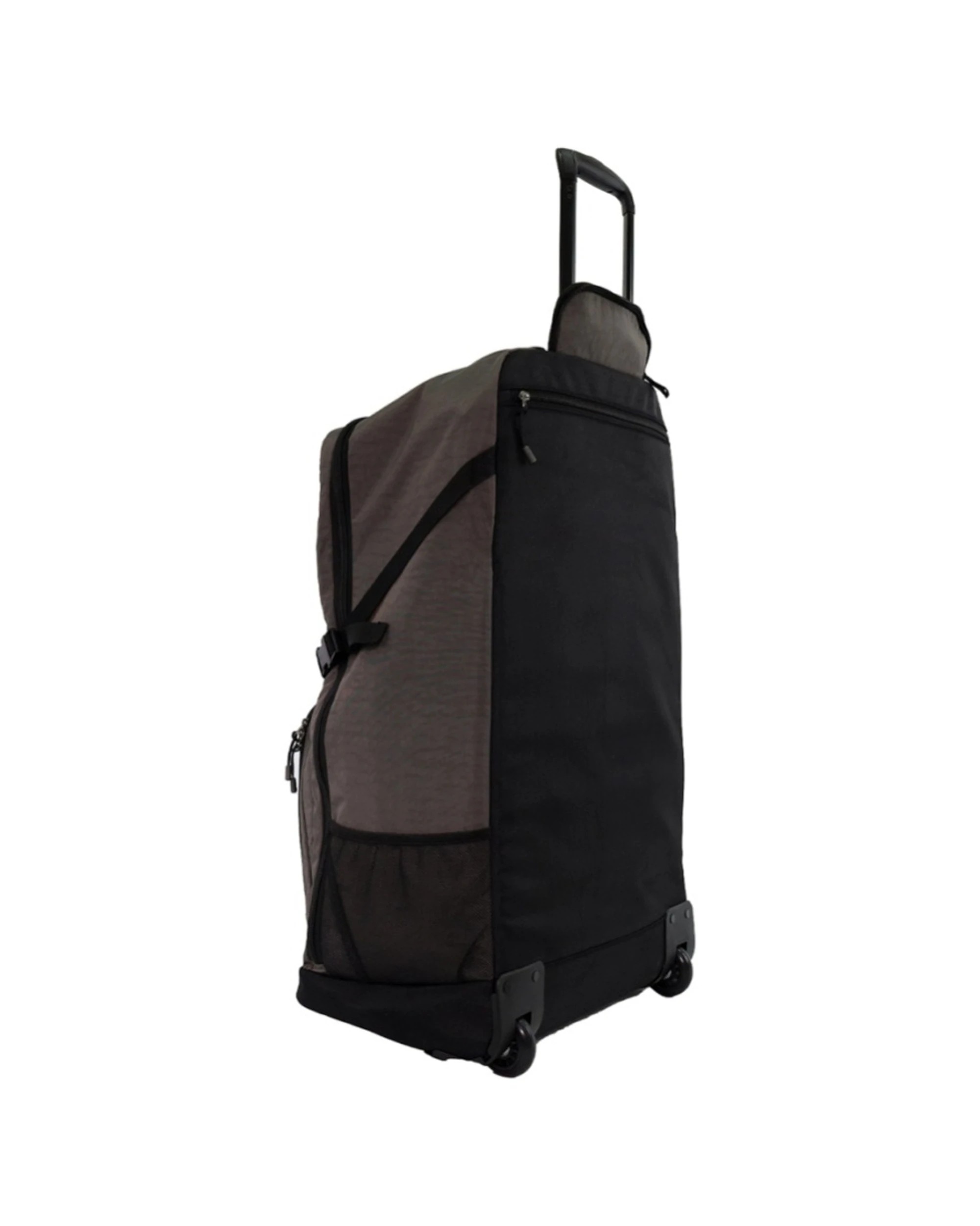 4 Reebok 87L Trekker Lightweight Crushed Nylon Trolley Bag Rolling Ball Bearing Wheels - Grey, 4 of 7