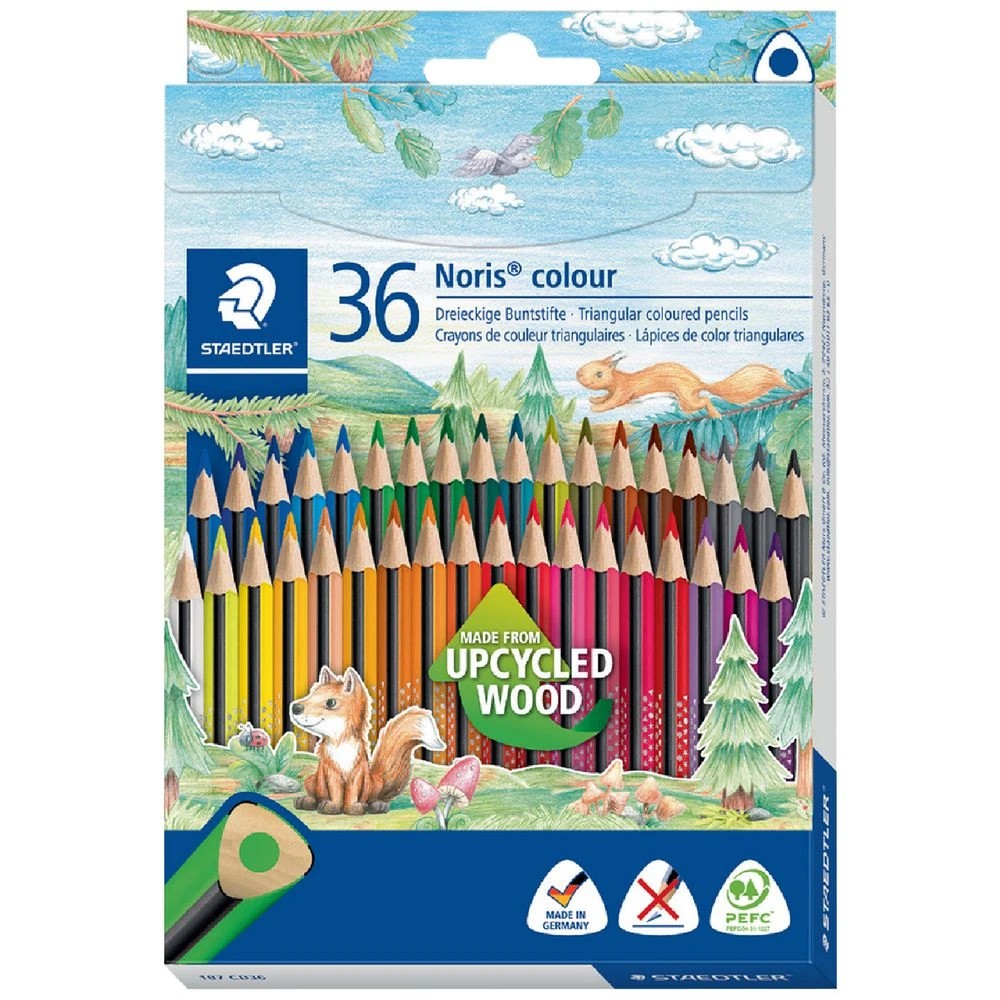1 Staedtler Noris Triangular Coloured Pencils 36 Pack, 1 of 6