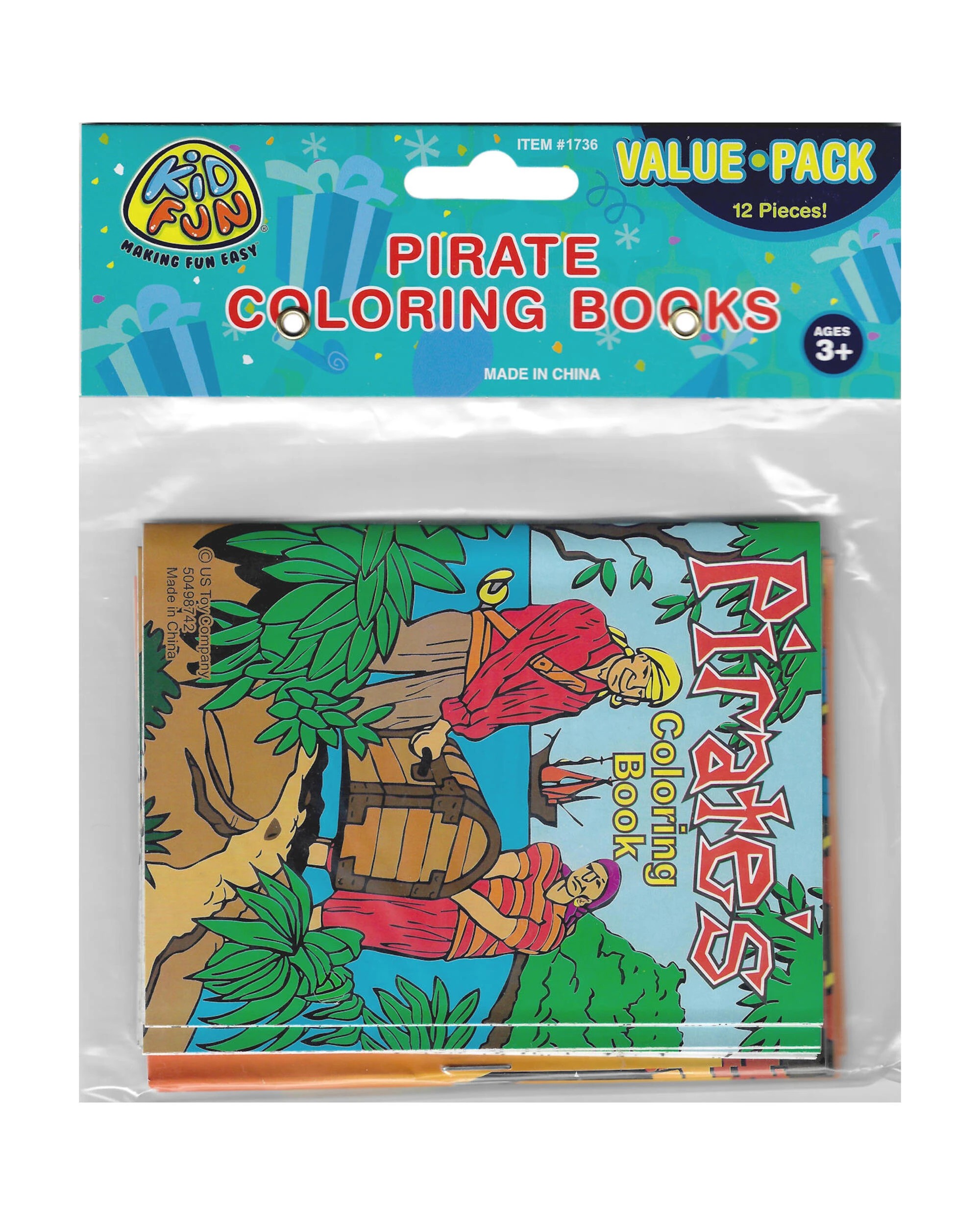 3 Partyrama Pirate Colouring Books Pack of 12, 3 of 3