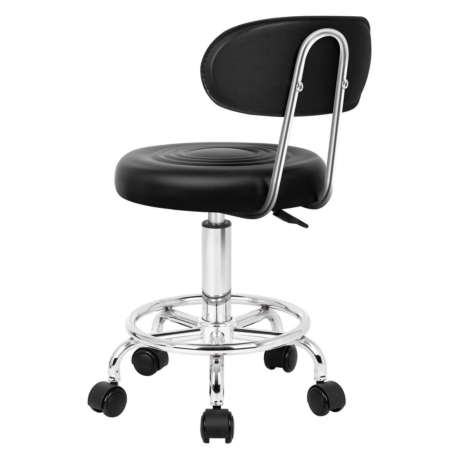 9 Alfordson 2x Salon Stool Backrest Swivel Barber Hair Dress Chair Declan - Black, 9 of 10
