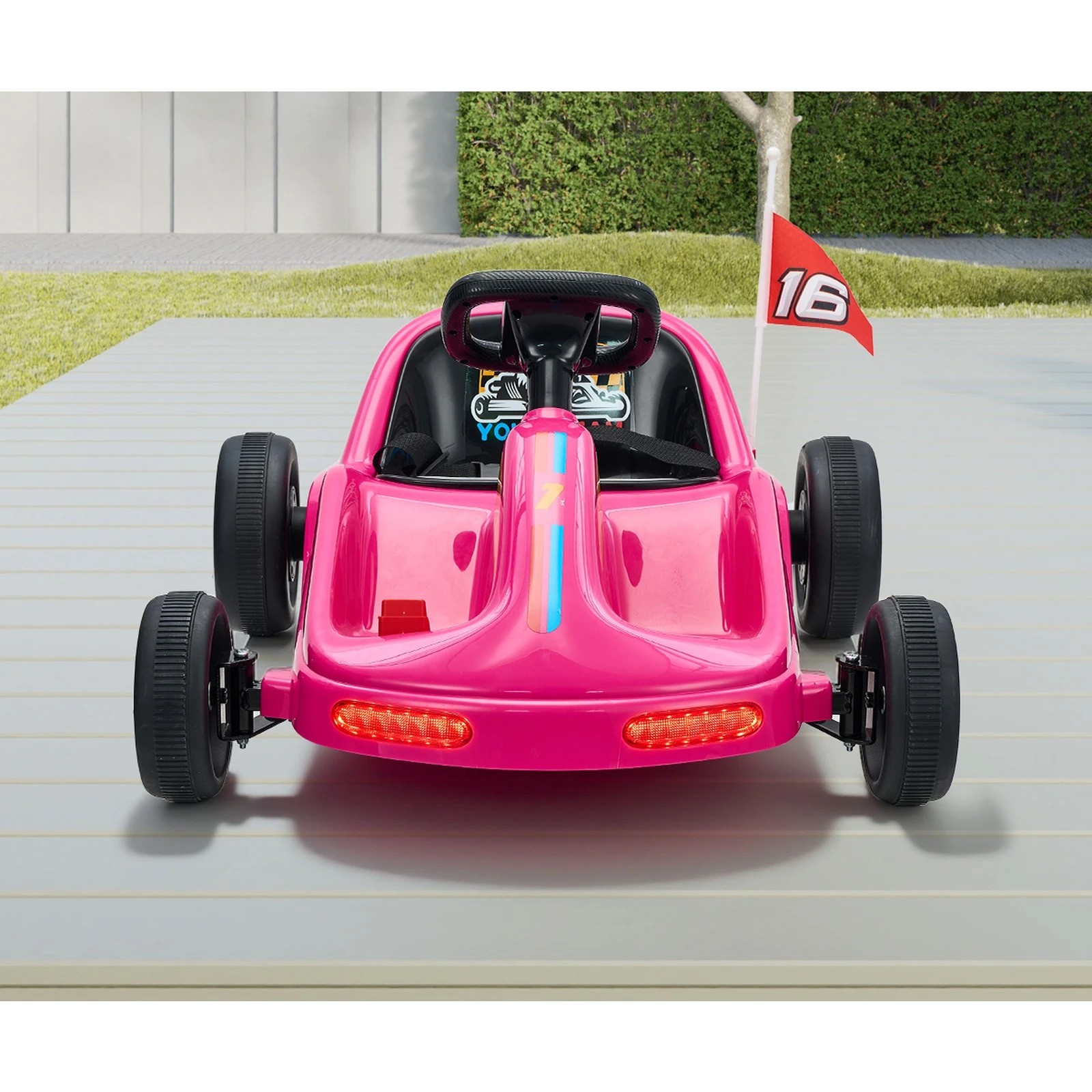 4 Mazam Kids Ride On Car Electric Kart Bluetooth Light Music Remote Control
 - Pink, 4 of 10