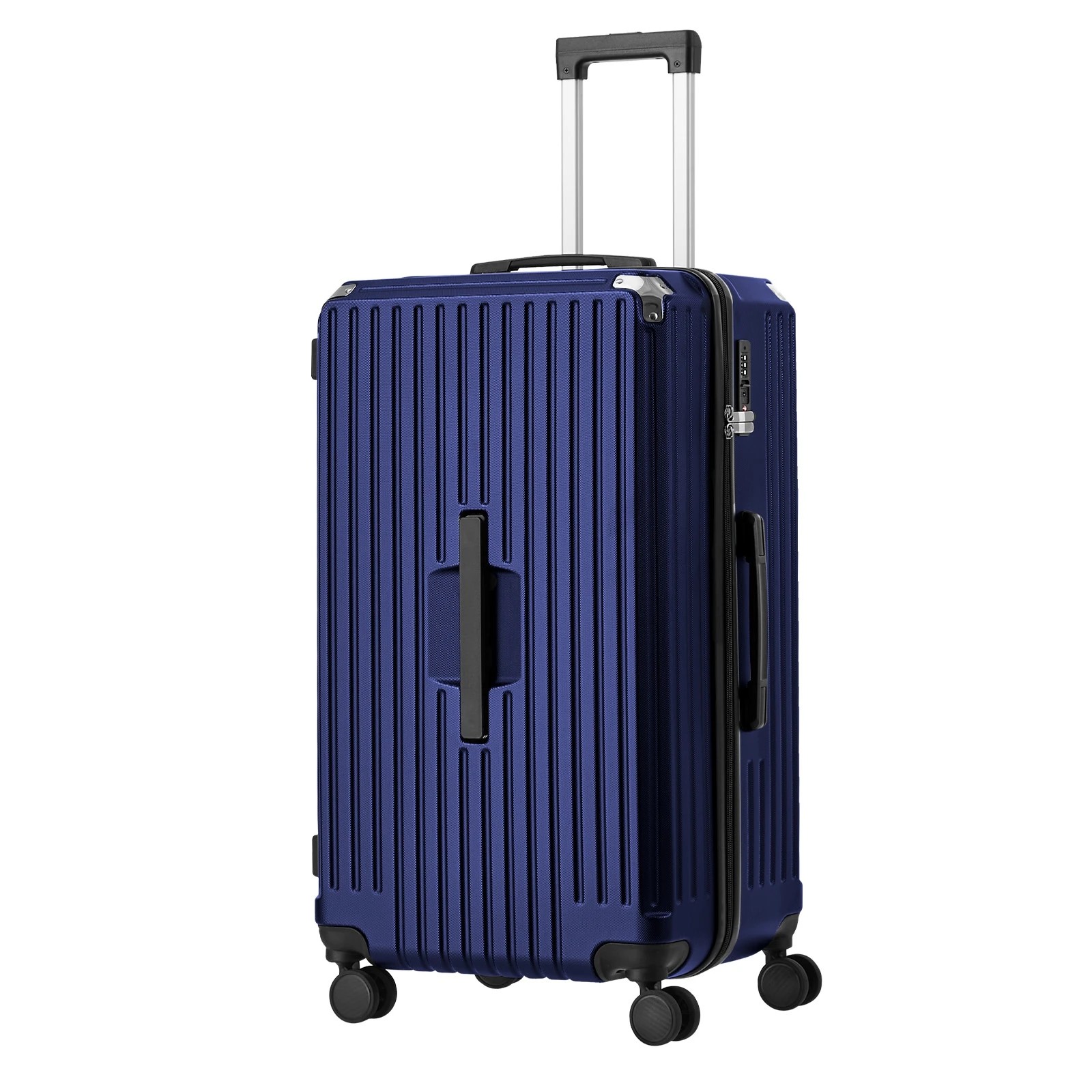 1 Mazam 28" Luggage Suitcase TSA Hard Shell Case with Cup Holder - Blue, 1 of 9